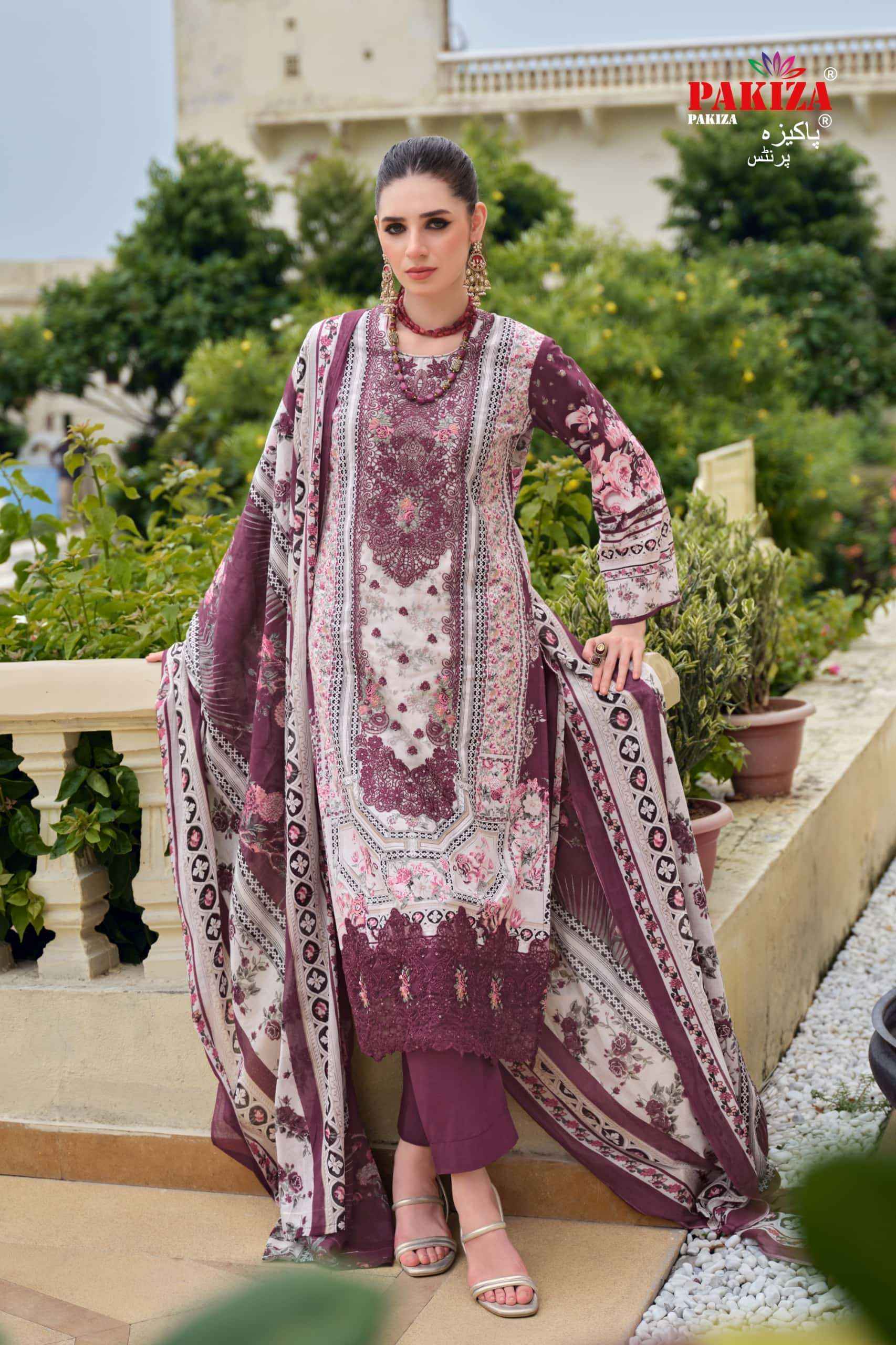 Pakiza Prints Gulnawaz Vol 26 Premium Wear Ladies Dress Material _ Wholesale Factory Rate ( 4 Pcs Catalog )