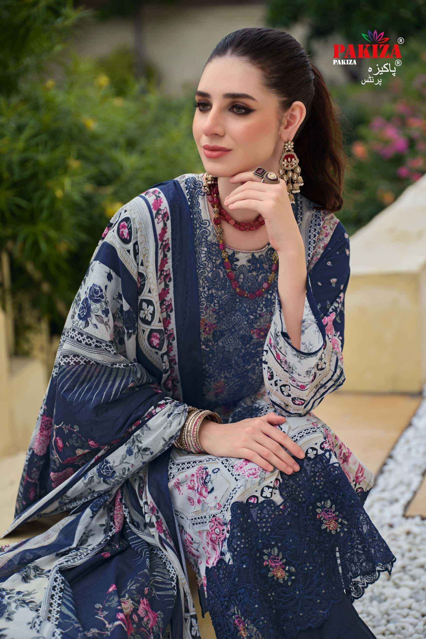 Pakiza Prints Gulnawaz Vol 26 Premium Wear Ladies Dress Material _ Wholesale Factory Rate ( 4 Pcs Catalog )