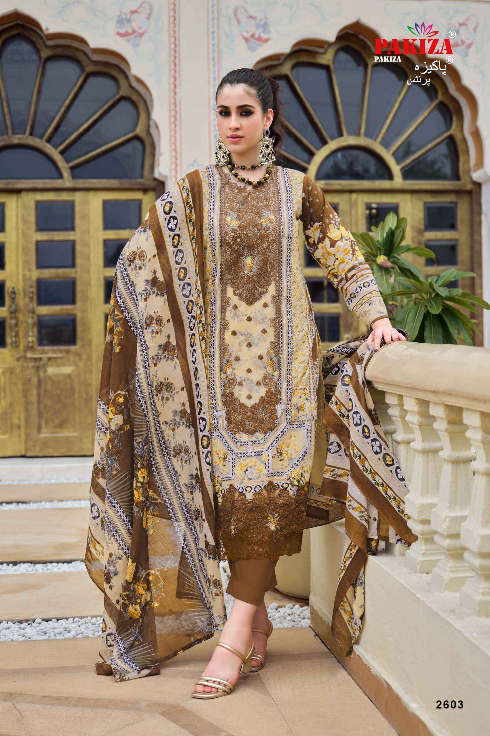 Pakiza Prints Gulnawaz Vol 26 Premium Wear Ladies Dress Material _ Wholesale Factory Rate ( 4 Pcs Catalog )