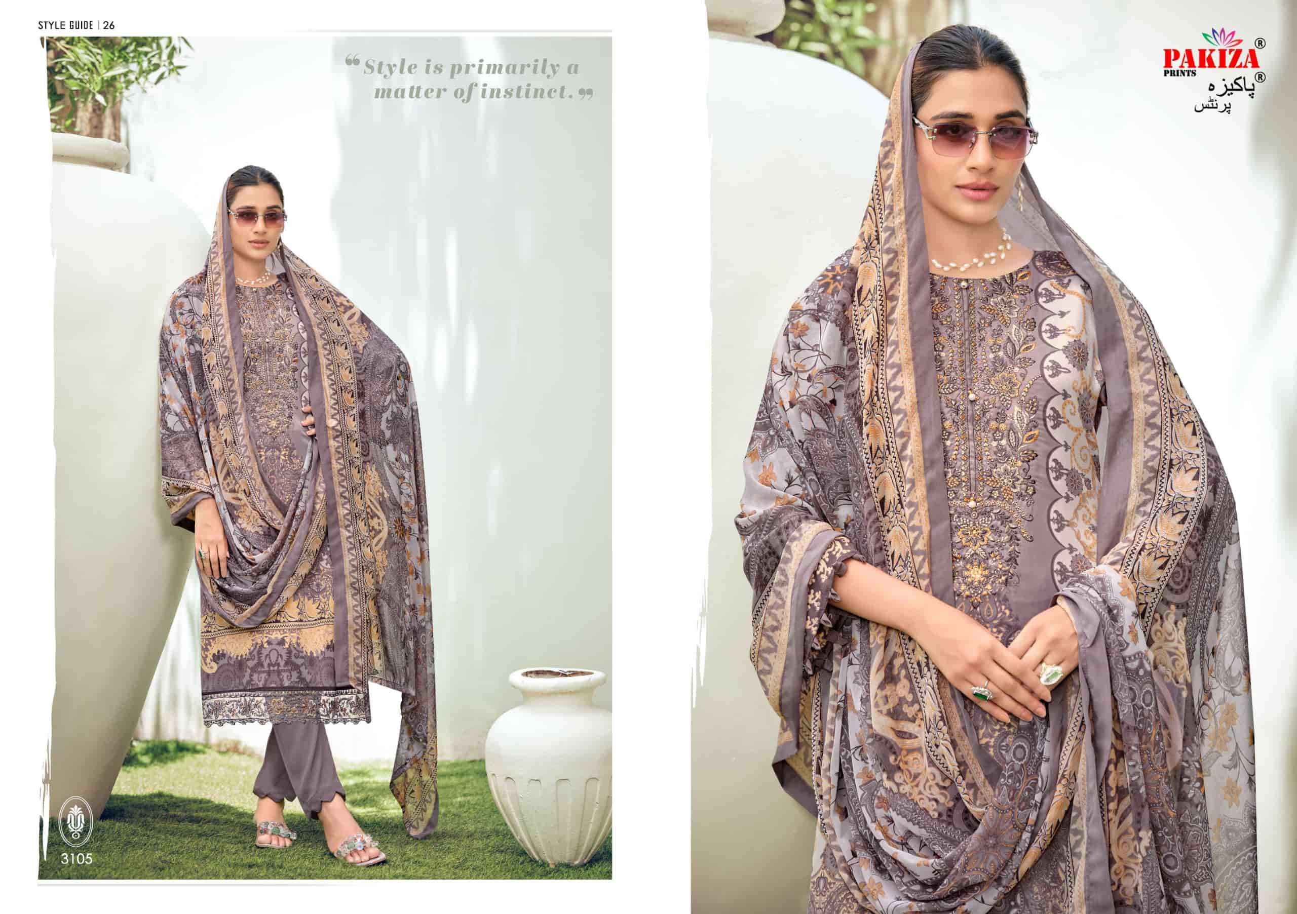 Pakiza Prints Rehnuma Vol 31 Heavy Kashmiri Work Crape Dress _ Wholesale Factory Rate ( 10 Pcs Catalog )