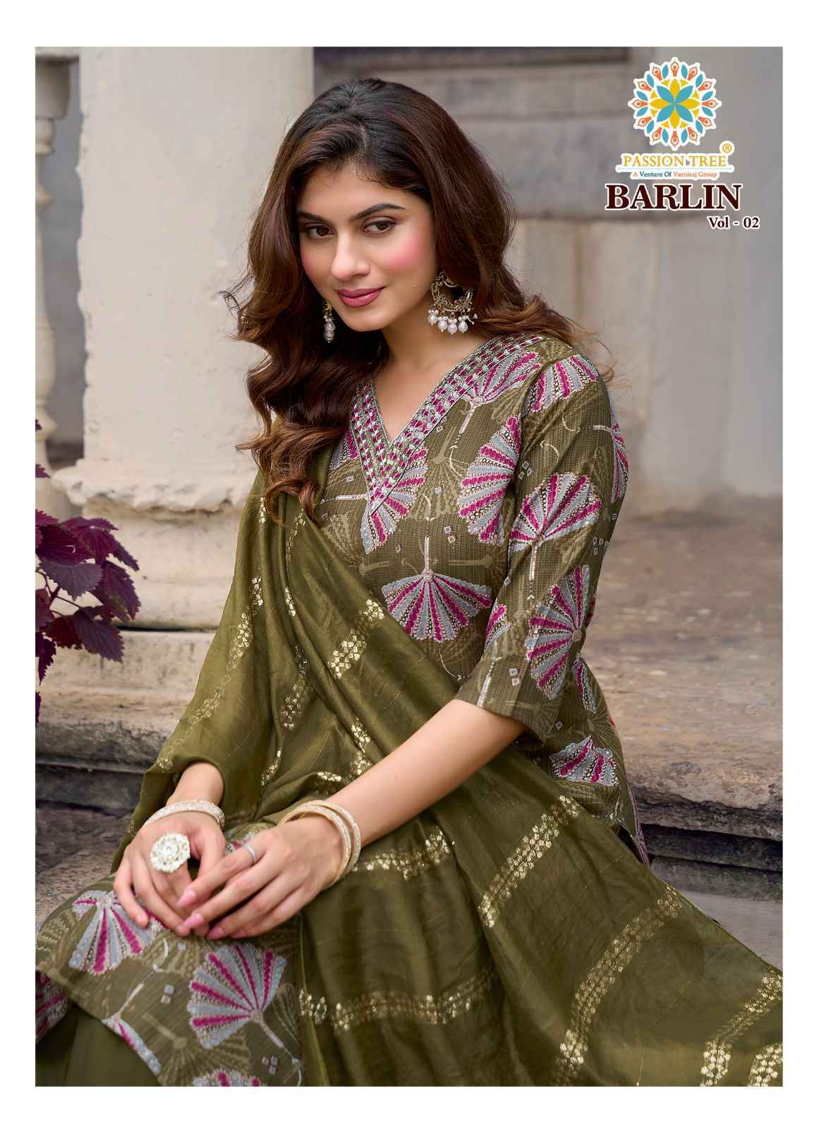 Passion Tree Barlin Vol 2 Barlin Kurti Combo Set _ Wholesale Factory Rate ( 8 Pcs Catalog )