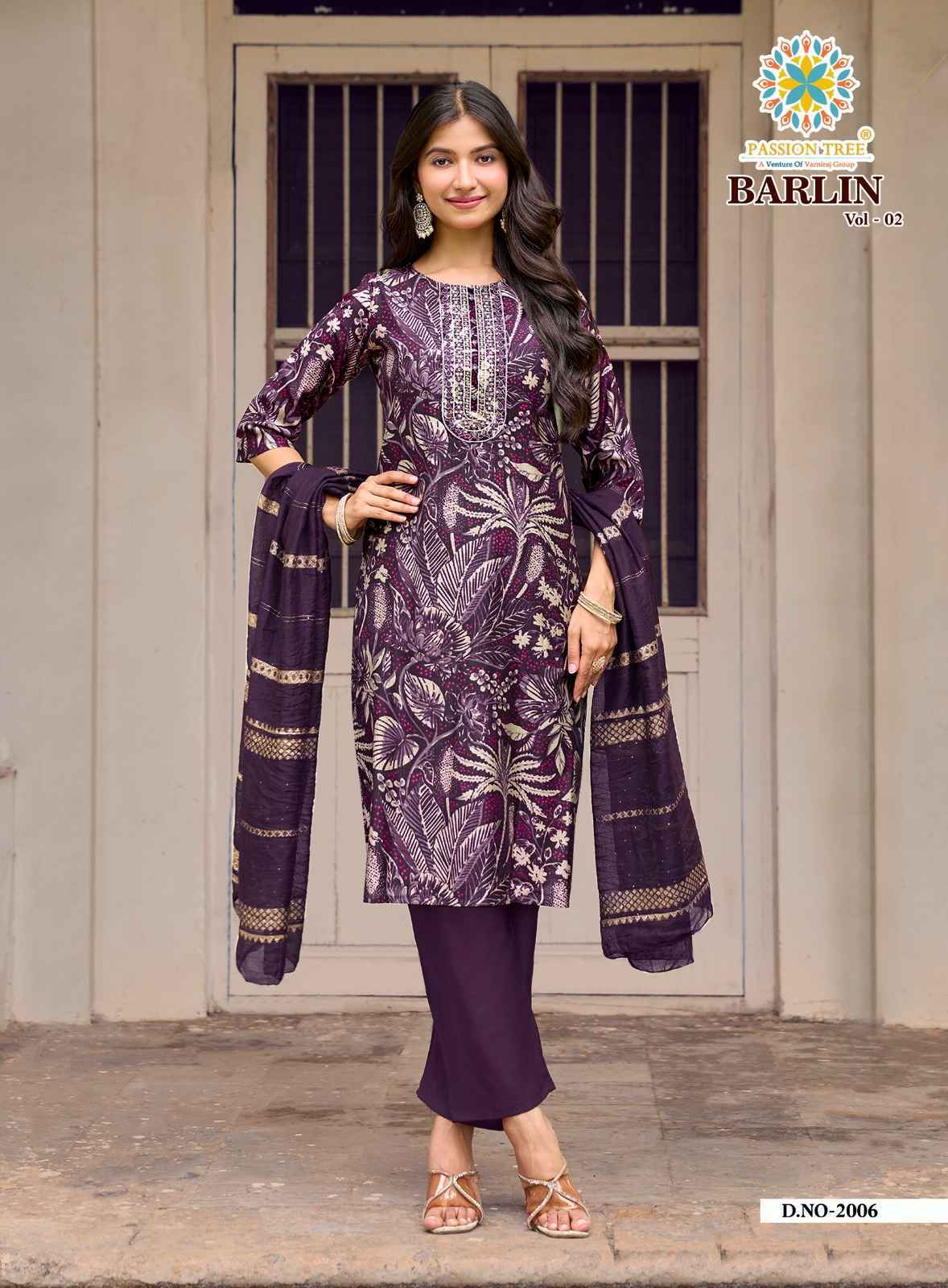 Passion Tree Barlin Vol 2 Barlin Kurti Combo Set _ Wholesale Factory Rate ( 8 Pcs Catalog )