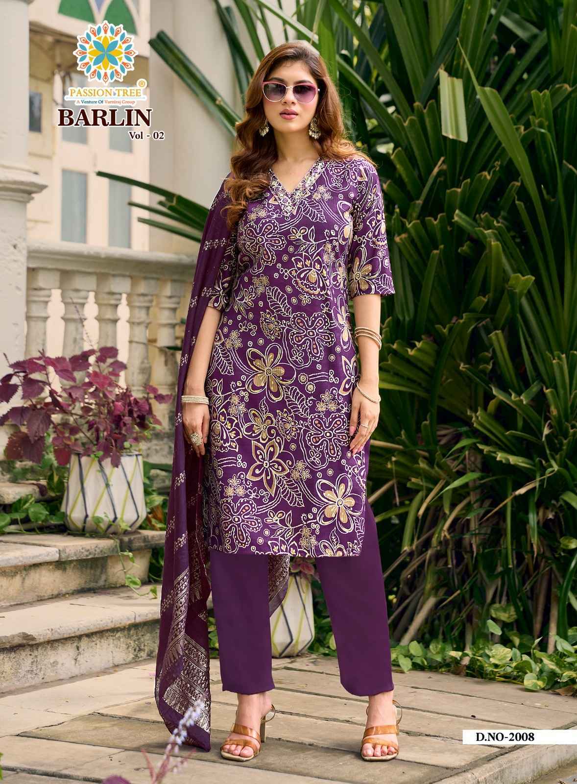 Passion Tree Barlin Vol 2 Barlin Kurti Combo Set _ Wholesale Factory Rate ( 8 Pcs Catalog )