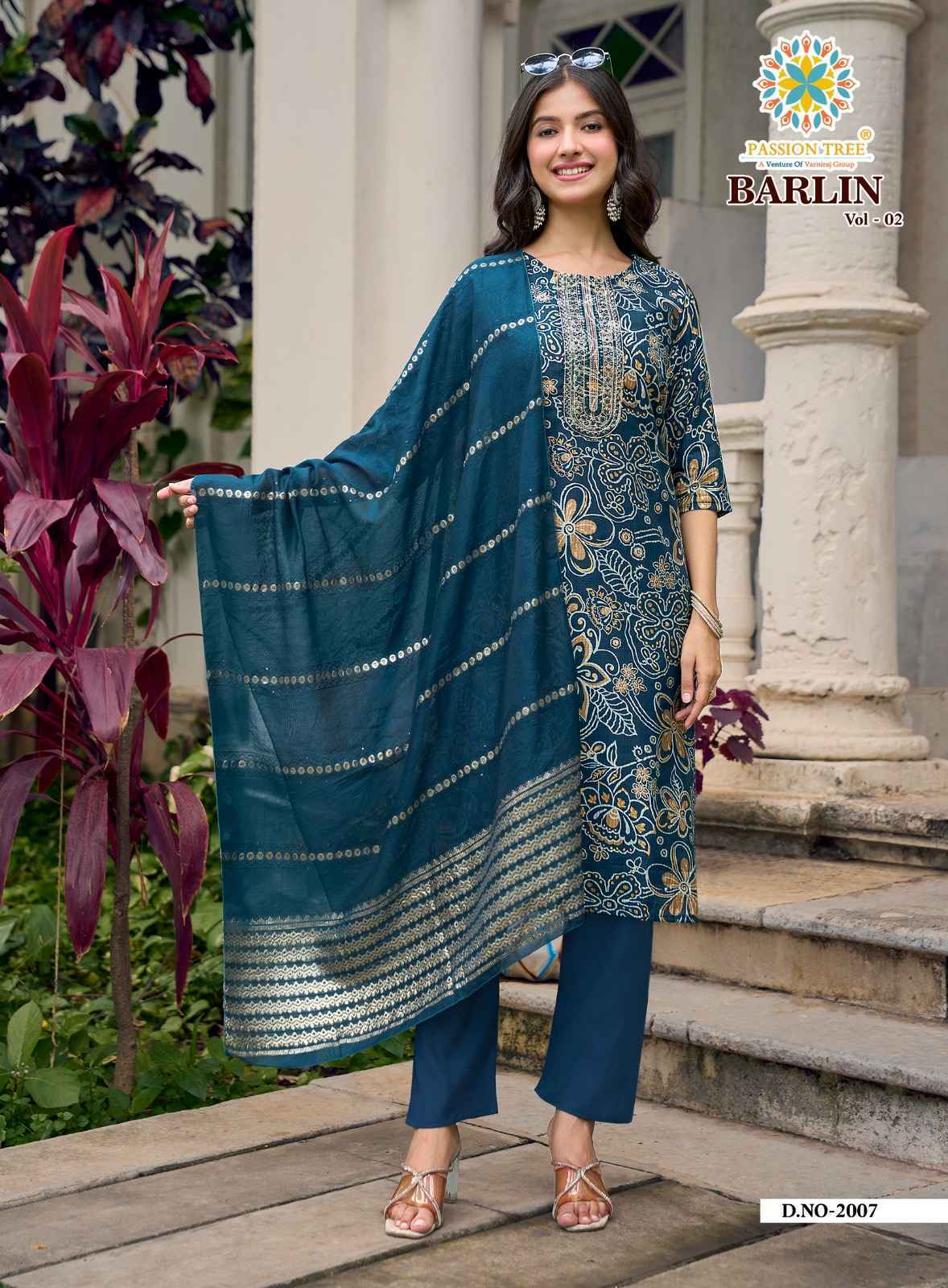 Passion Tree Barlin Vol 2 Barlin Kurti Combo Set _ Wholesale Factory Rate ( 8 Pcs Catalog )