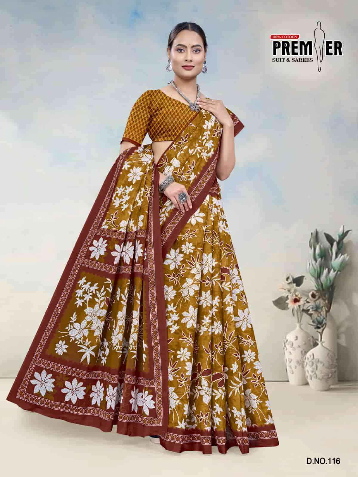 Premier South Malai Vol 3 Heavy Cotton Printed Saree ( 20 Pcs Catalog )