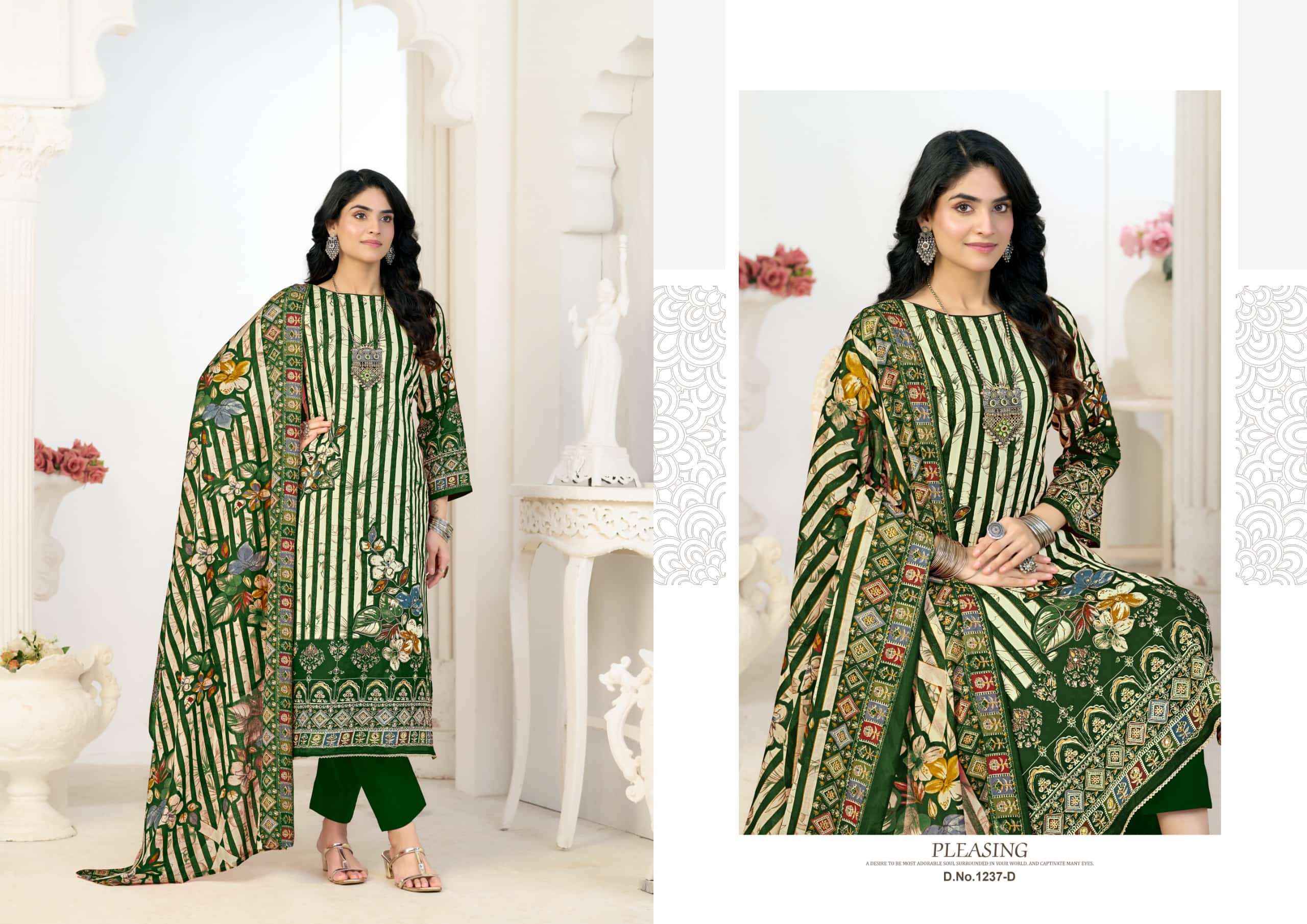 Radhika Azara Kayka 1237 Designer Printed Fancy Cotton Dress Material _ Wholesale Factory Rate ( 4 Pcs Catalog )