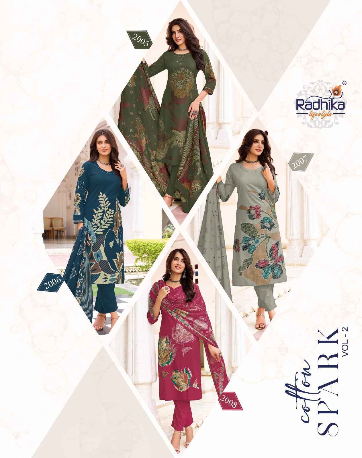 Radhika Lifestyle Cotton Spark Vol 2 | factory direct wholesale clothing india online ( 8pcs Catalogue )