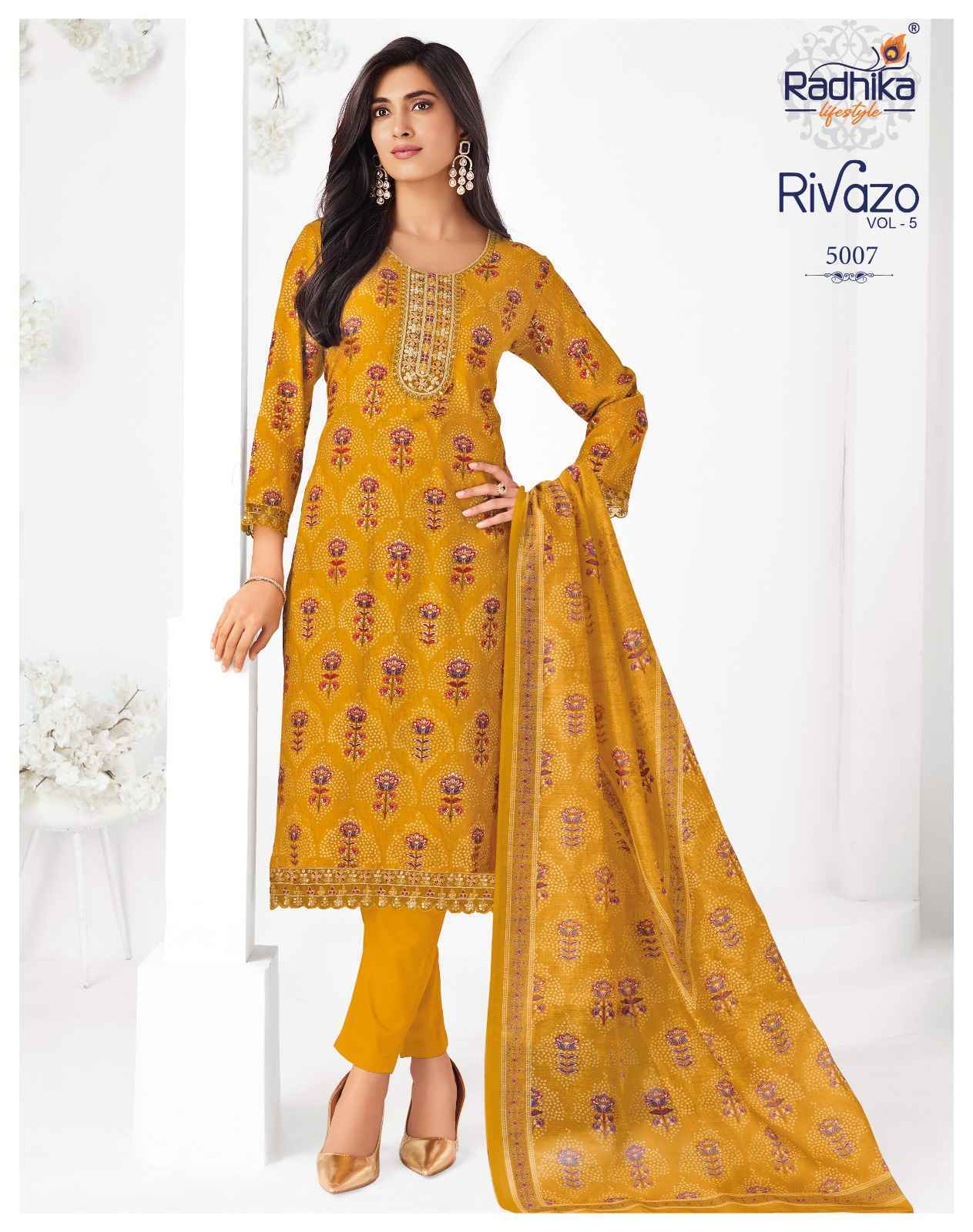 Radhika Lifestyle Rivazo Vol 5 Reyon Readymade Suits | factory direct wholesale clothing india online ( 8 pcs Catalogue )