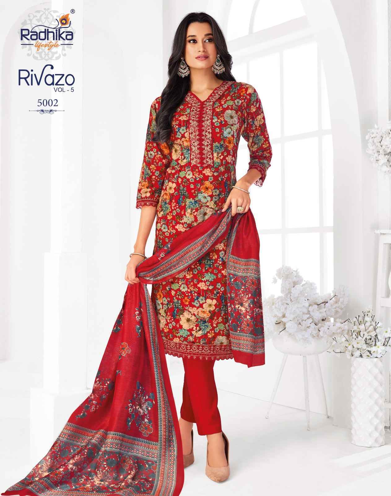 Radhika Lifestyle Rivazo Vol 5 Reyon Readymade Suits | factory direct wholesale clothing india online ( 8 pcs Catalogue )
