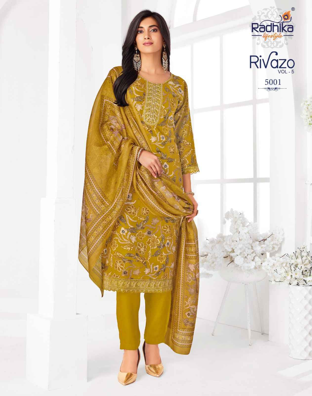 Radhika Lifestyle Rivazo Vol 5 Reyon Readymade Suits | factory direct wholesale clothing india online ( 8 pcs Catalogue )