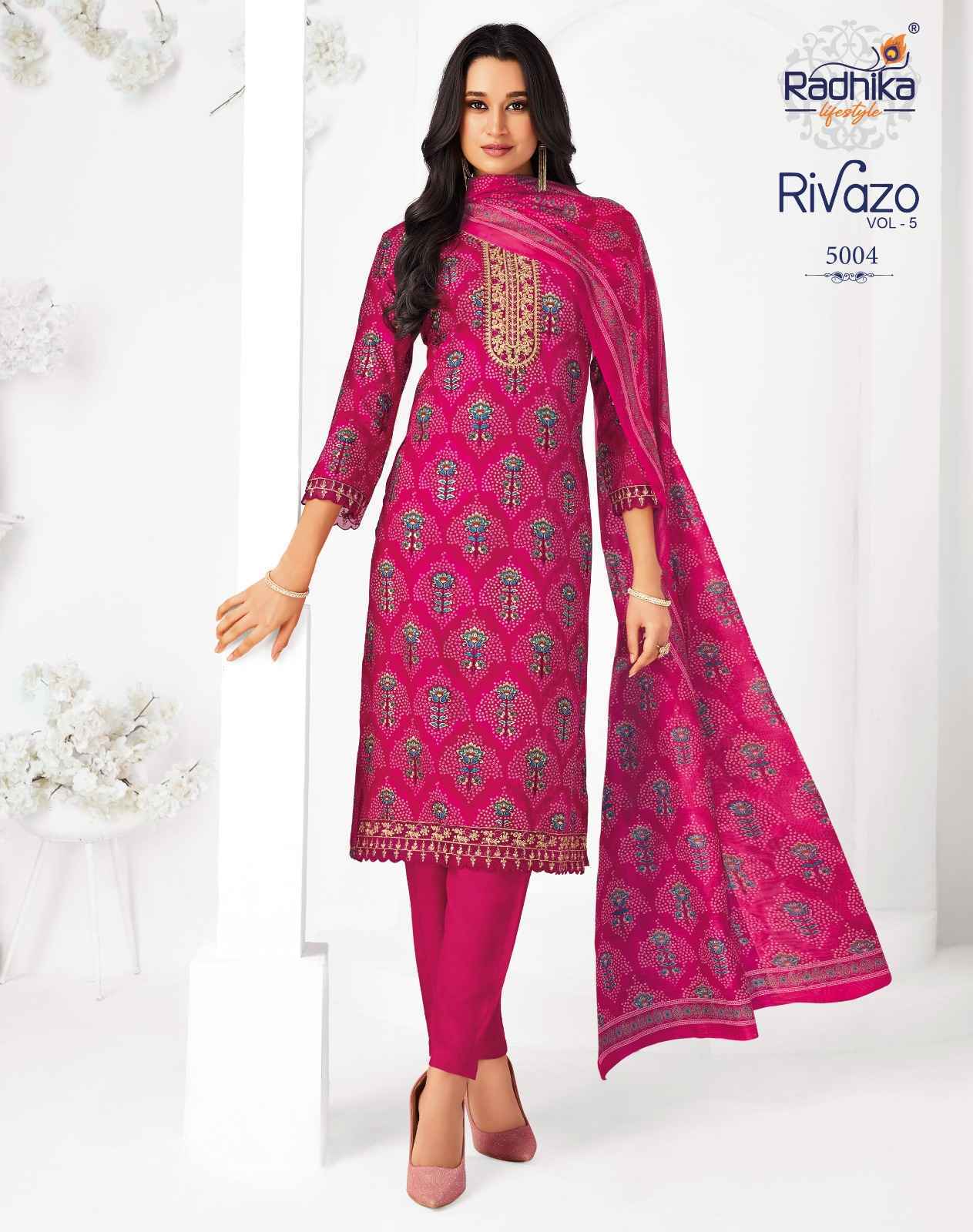 Radhika Lifestyle Rivazo Vol 5 Reyon Readymade Suits | factory direct wholesale clothing india online ( 8 pcs Catalogue )