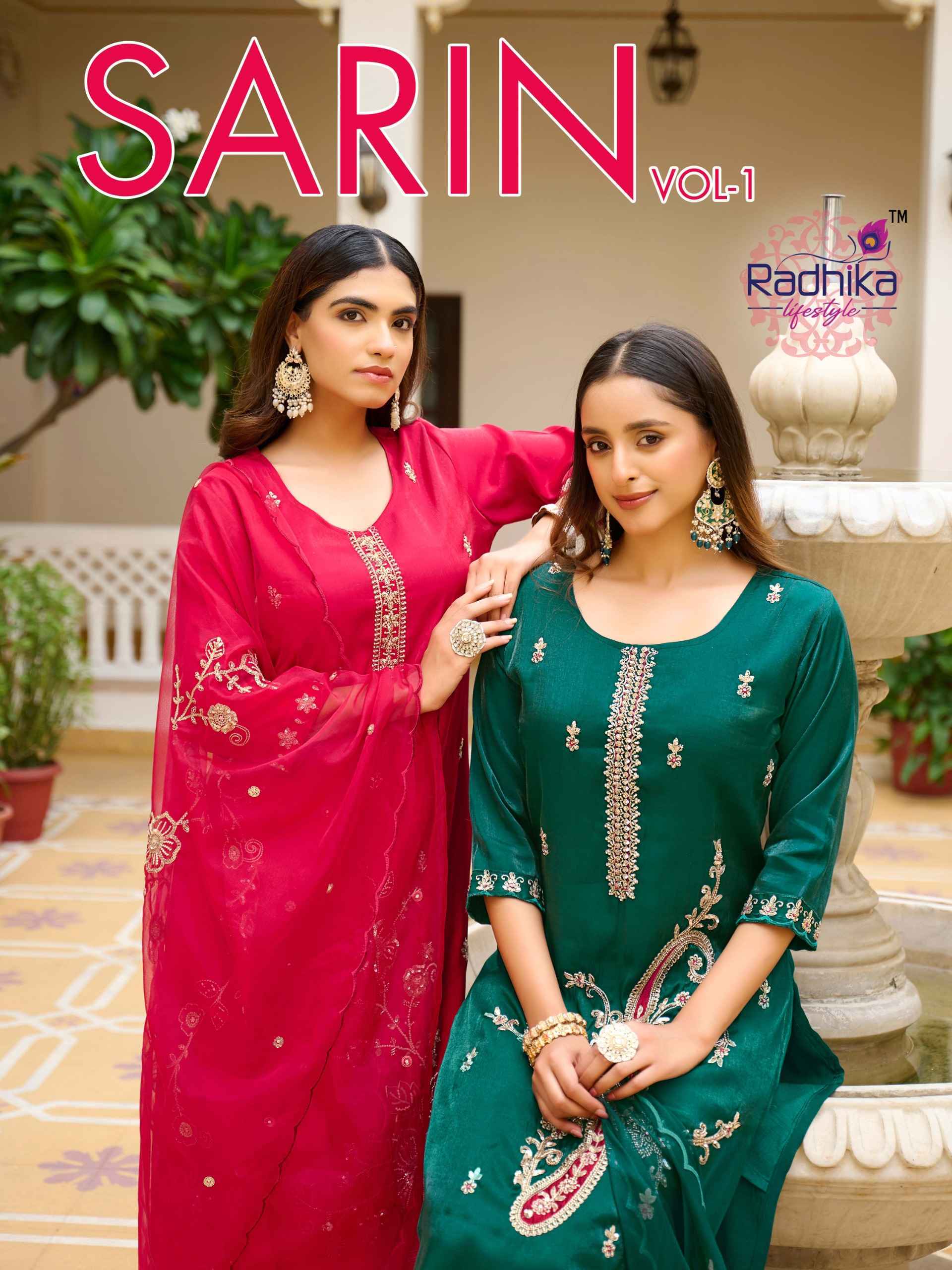 Radhika Lifestyle Sarin Vol 1 | factory direct wholesale clothing india for ladies ( 6 pcs Catalogue )