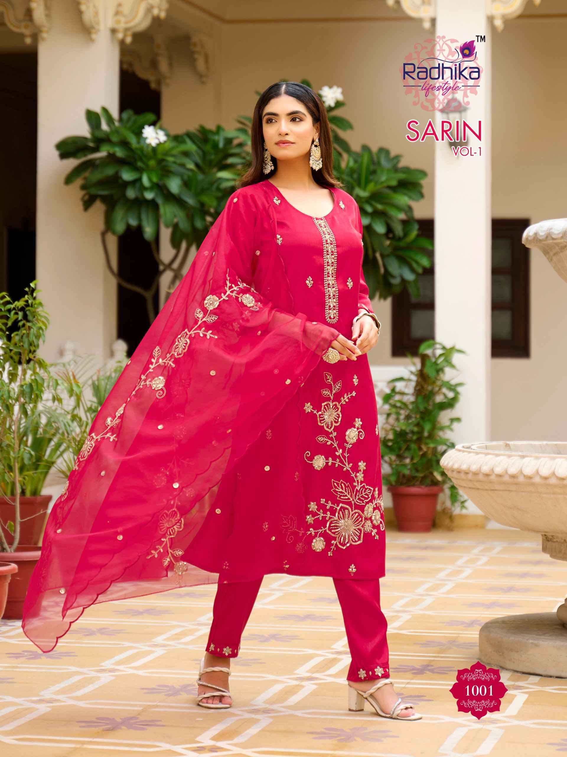 Radhika Lifestyle Sarin Vol 1 | factory direct wholesale clothing india for ladies ( 6 pcs Catalogue )