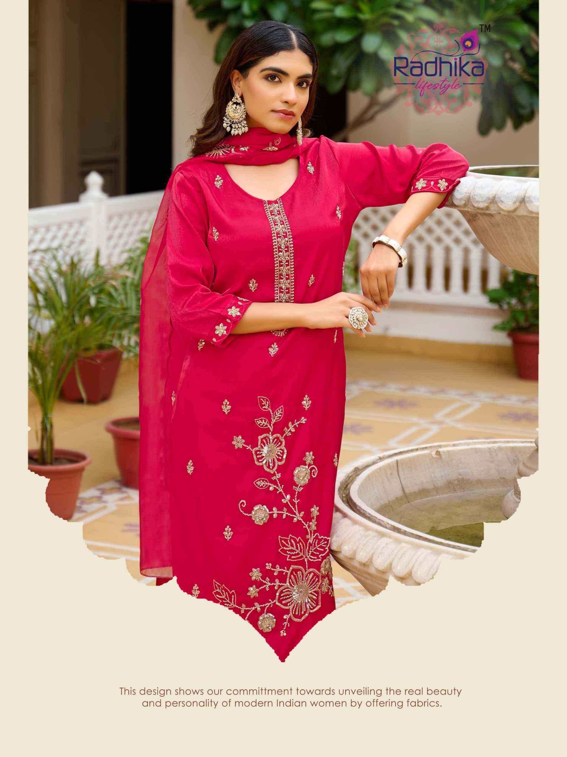Radhika Lifestyle Sarin Vol 1 | factory direct wholesale clothing india for ladies ( 6 pcs Catalogue )