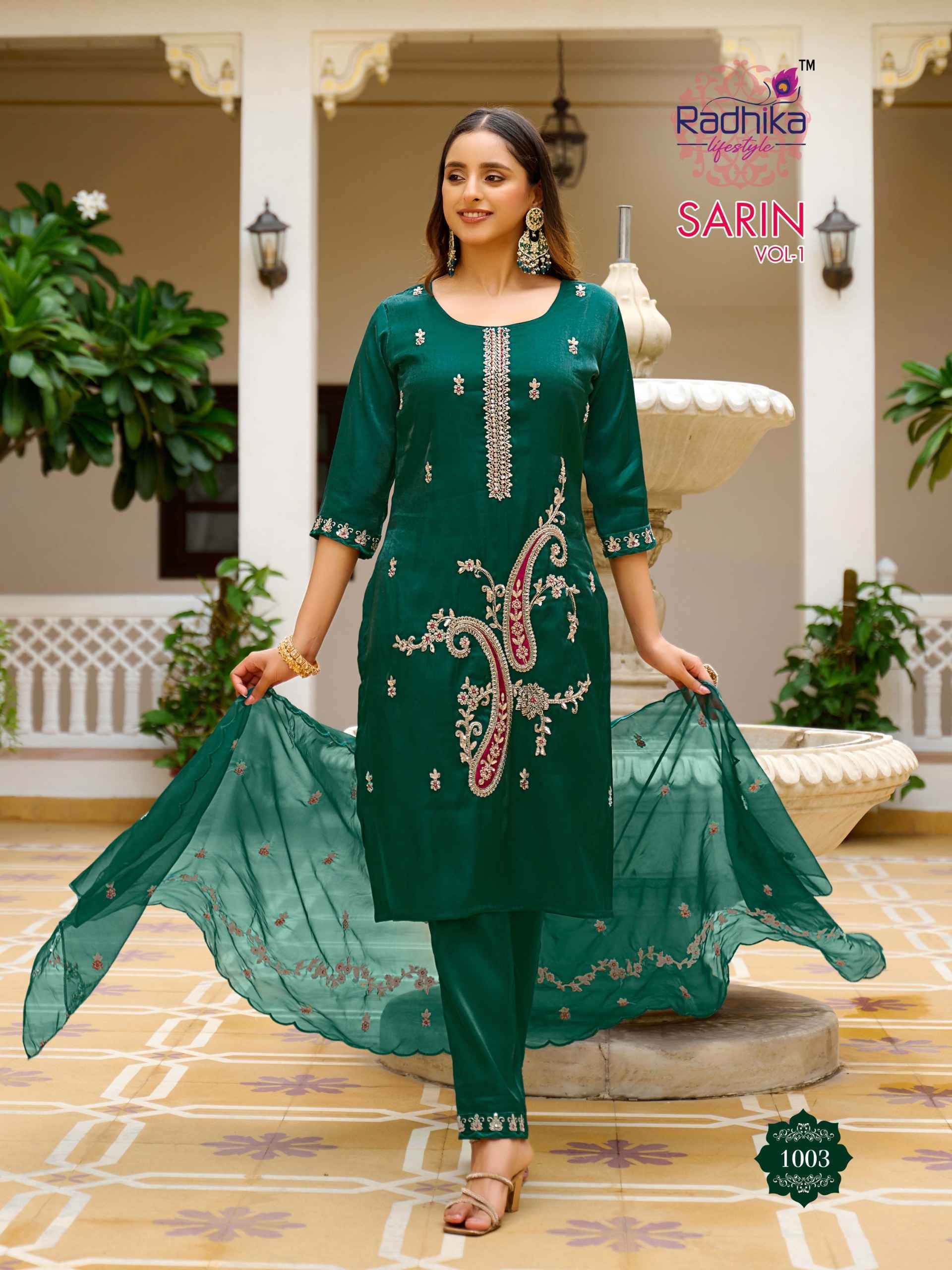 Radhika Lifestyle Sarin Vol 1 | factory direct wholesale clothing india for ladies ( 6 pcs Catalogue )