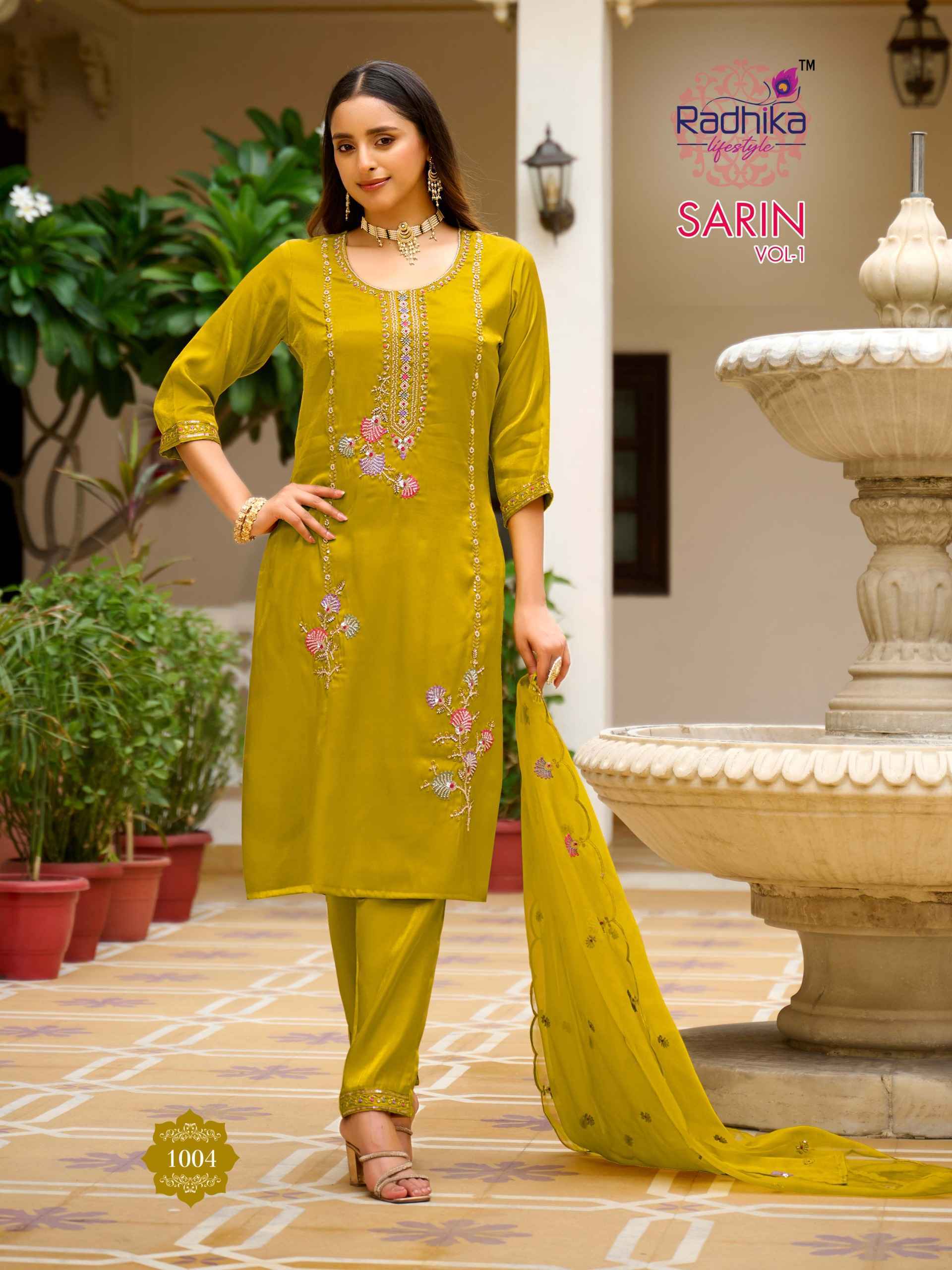 Radhika Lifestyle Sarin Vol 1 | factory direct wholesale clothing india for ladies ( 6 pcs Catalogue )