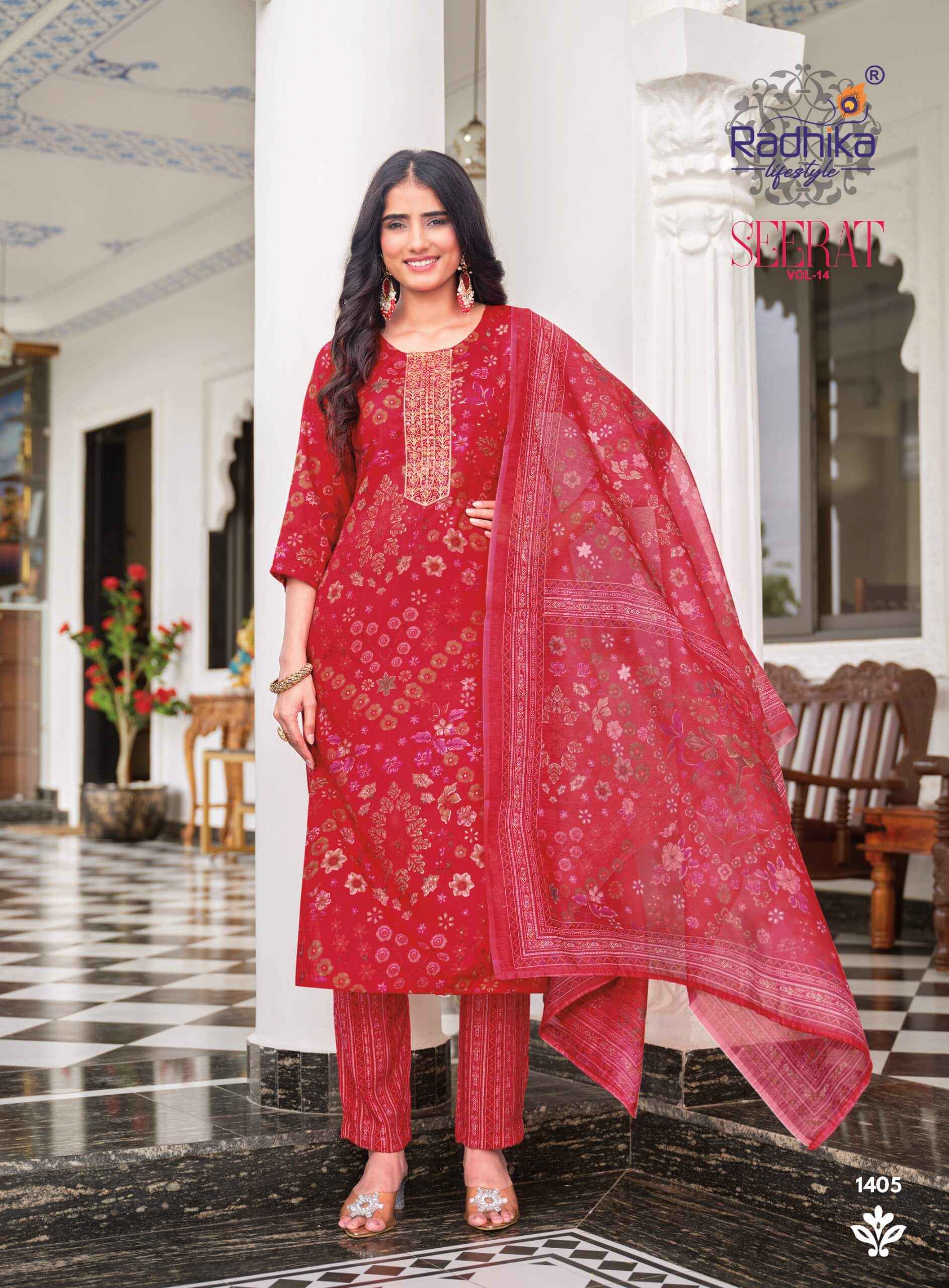 Radhika Lifestyle Seerat Vol 14 - Wholesale Online Price ( 8 Pcs Catalog )