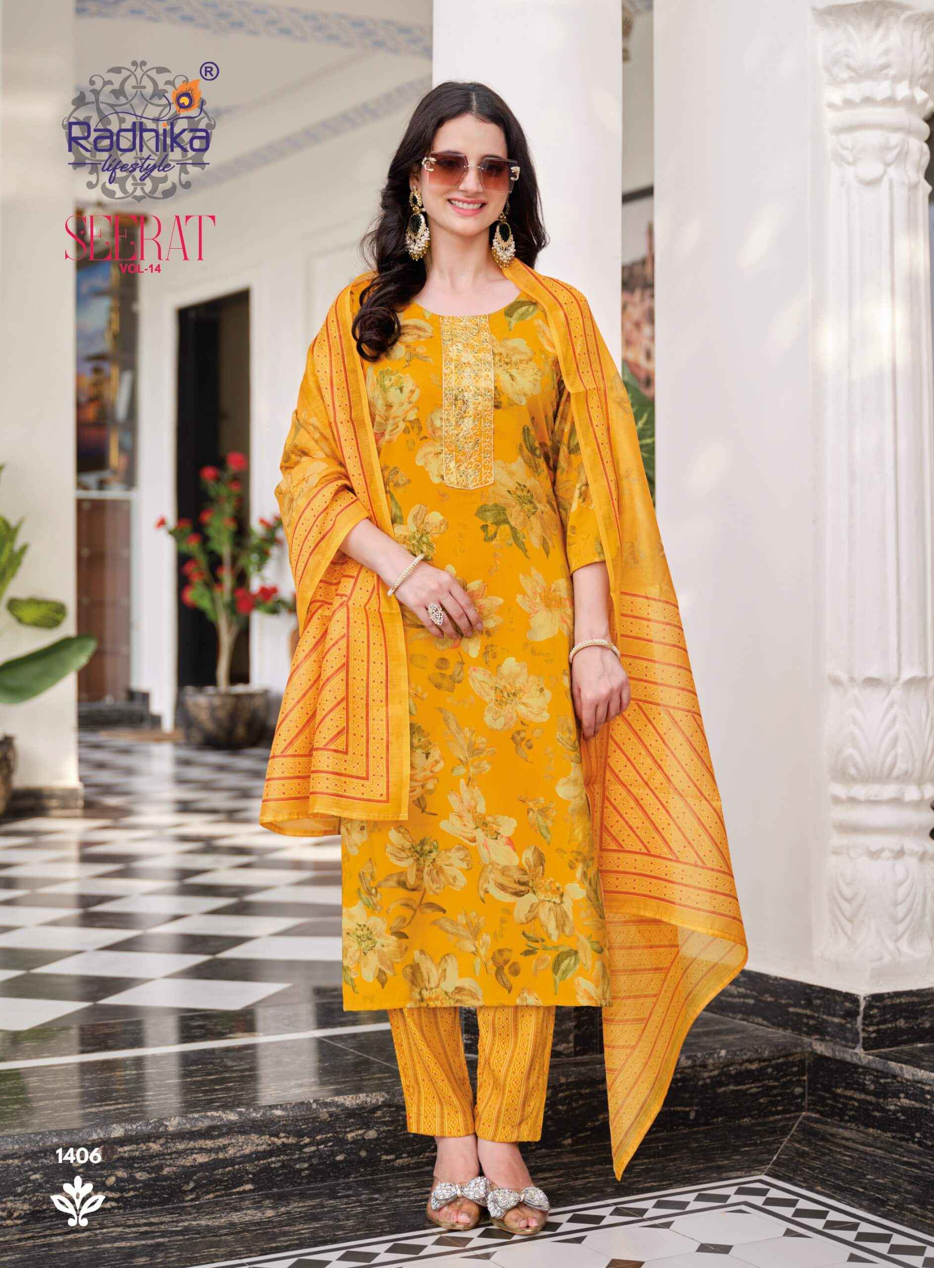 Radhika Lifestyle Seerat Vol 14 - Wholesale Online Price ( 8 Pcs Catalog )