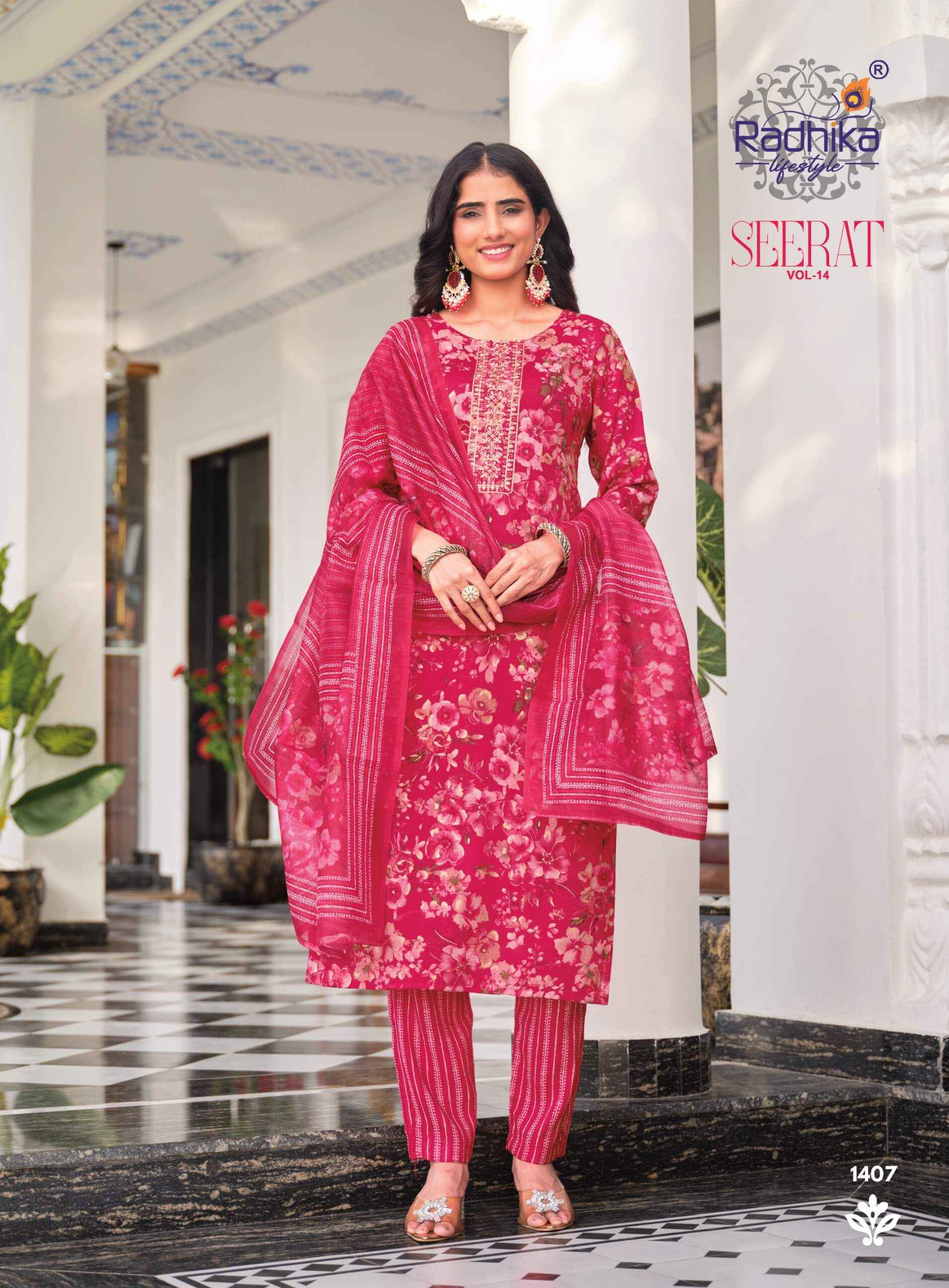 Radhika Lifestyle Seerat Vol 14 - Wholesale Online Price ( 8 Pcs Catalog )