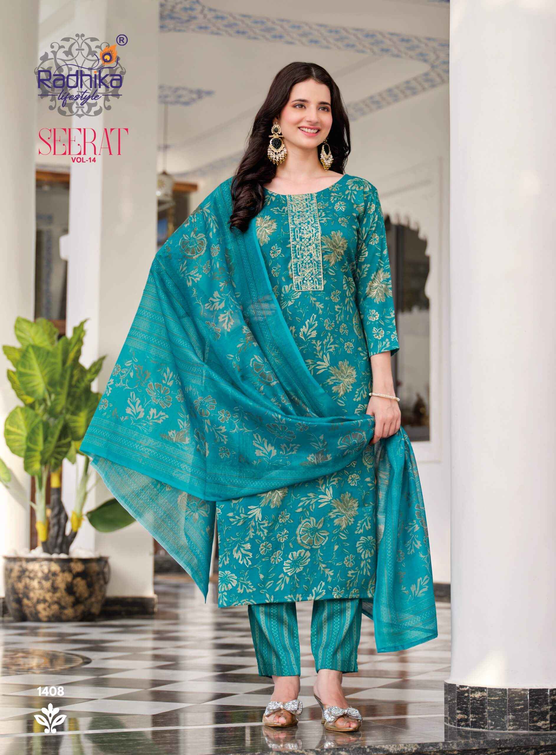 Radhika Lifestyle Seerat Vol 14 - Wholesale Online Price ( 8 Pcs Catalog )