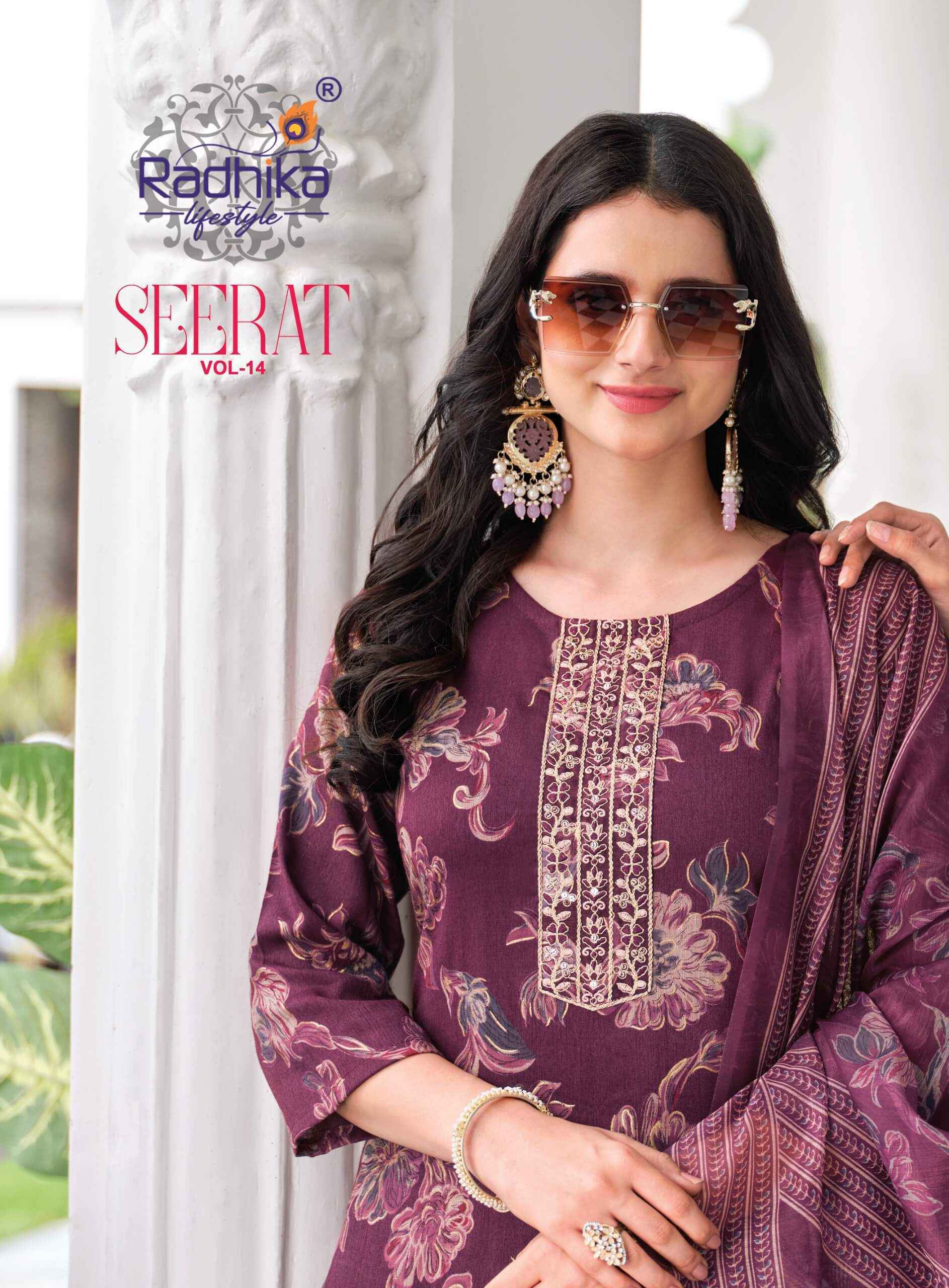 Radhika Lifestyle Seerat Vol 14 - Wholesale Online Price ( 8 Pcs Catalog )