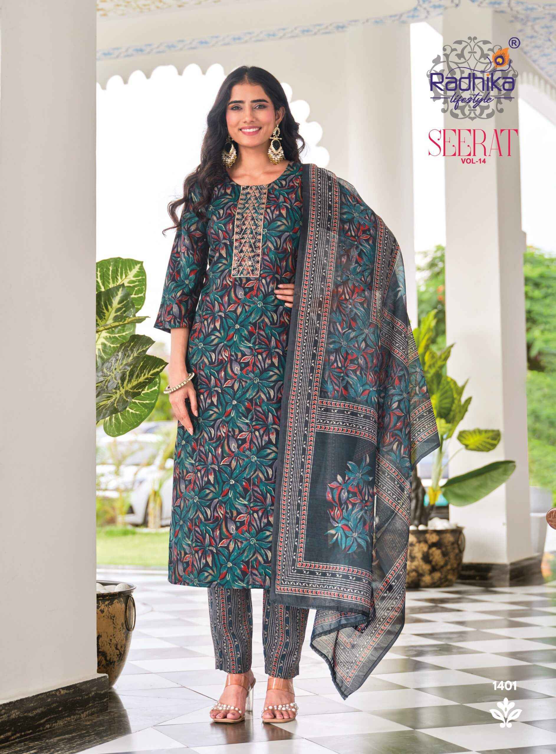 Radhika Lifestyle Seerat Vol 14 - Wholesale Online Price ( 8 Pcs Catalog )