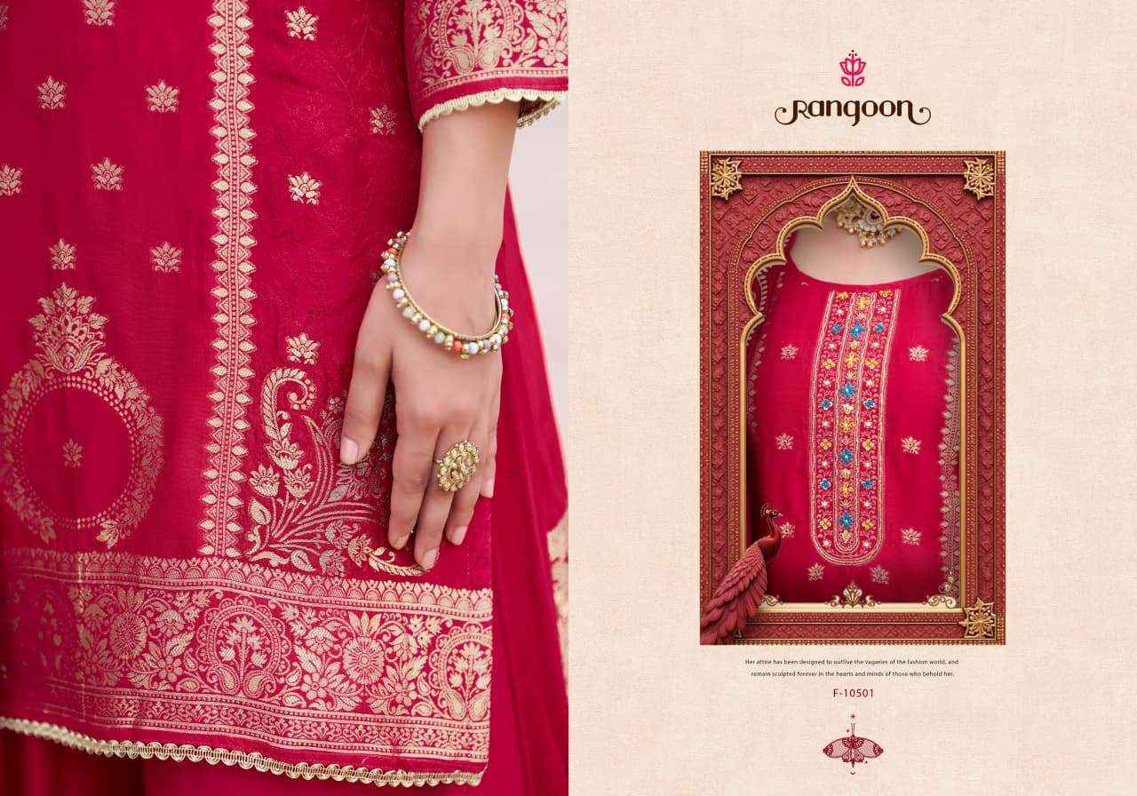 Rangoon Darpan Vol 2 Partywear Designer Gharara Dress _ Wholesale Factory Rate ( 4 Pcs Catalog )