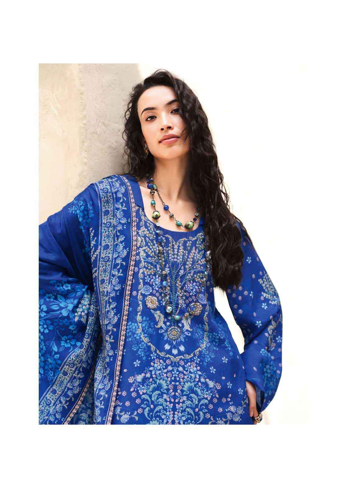 Sanaz Nazaara Digital Printed Exclusive Muslin Dress Material _ Wholesale Factory Rate ( 5 Pcs Catalog )