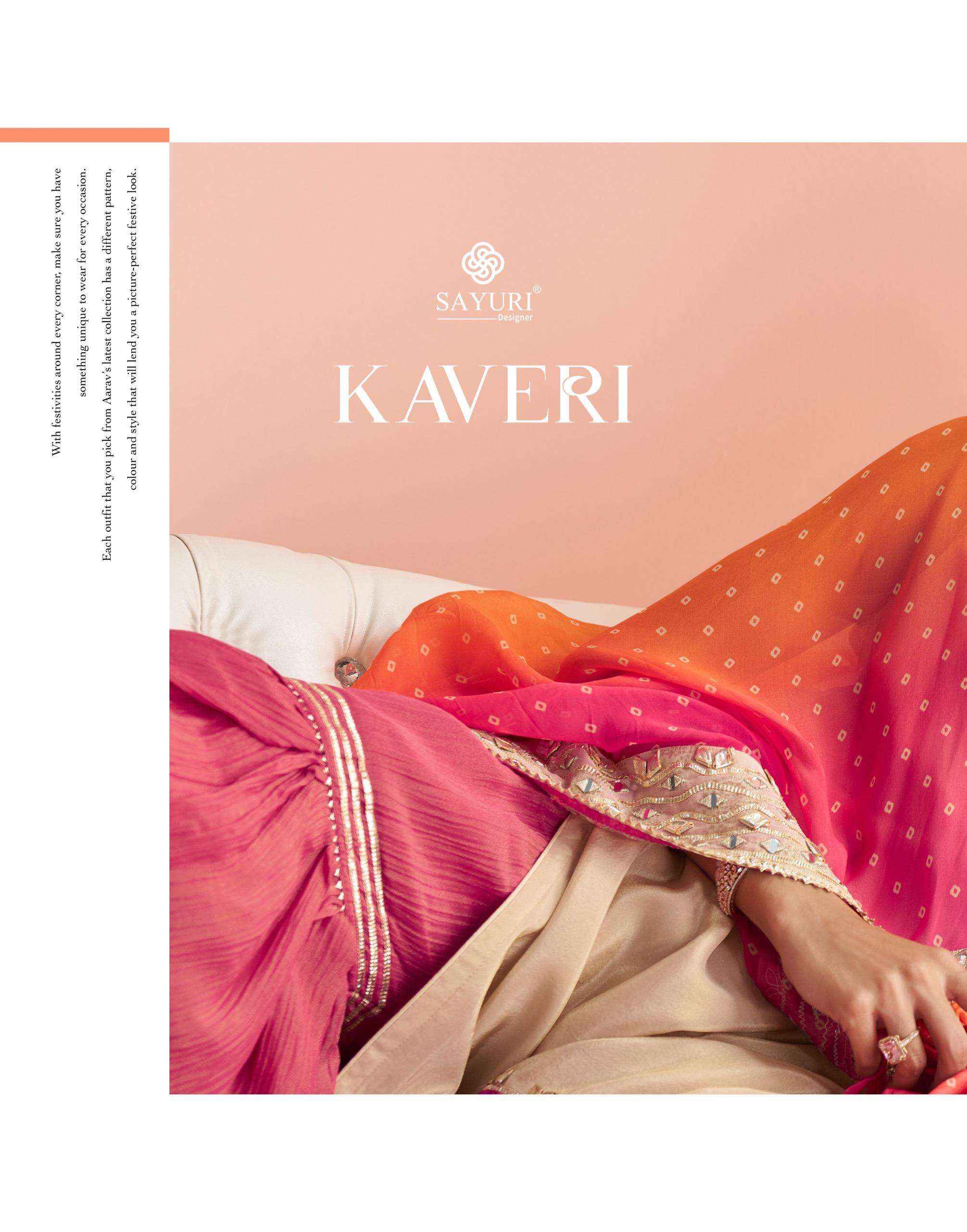 Sayuri Kaveri 10119 And 10120 Designer Poncho Style Sharara Dress  _ Wholesale Factory Rate ( 2 Pcs Catalog )