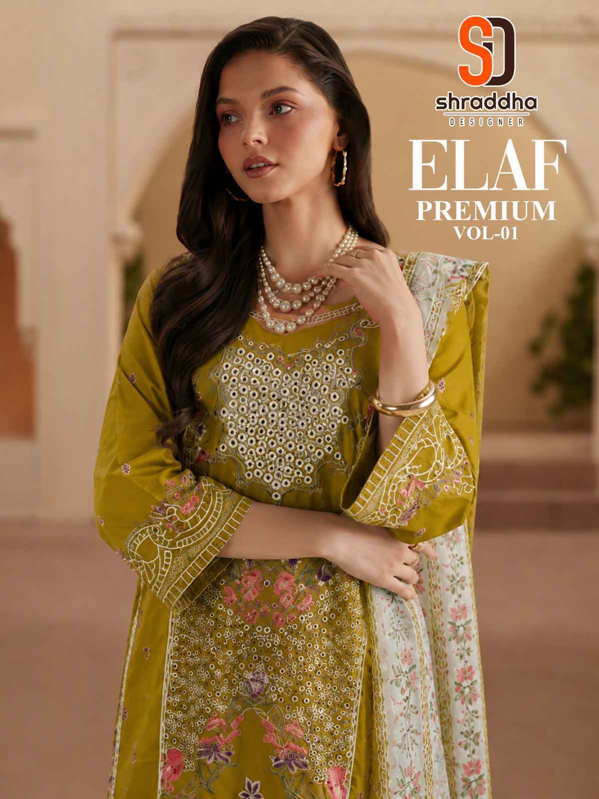 Shraddha Designer Elaf Premium Vol 1 - Cotton Dress Material - Surat Textile Market ( 6 pcs Catalog )