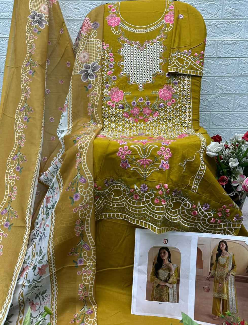 Shraddha Designer Elaf Premium Vol 1 - Cotton Dress Material - Surat Textile Market ( 6 pcs Catalog )