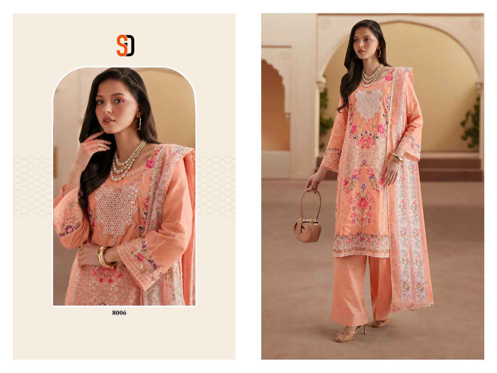 Shraddha Designer Elaf Premium Vol 1 - Cotton Dress Material - Surat Textile Market ( 6 pcs Catalog )