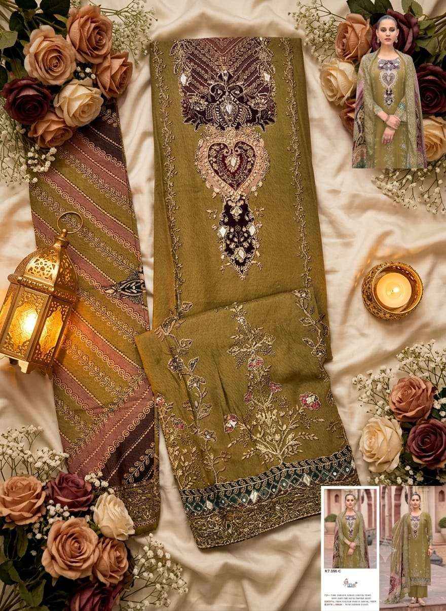 Shree Fabs Kt 398 Abcd Designer Muslin Pakistani Suit Wholesale Price ( 4 Pcs Catalog )