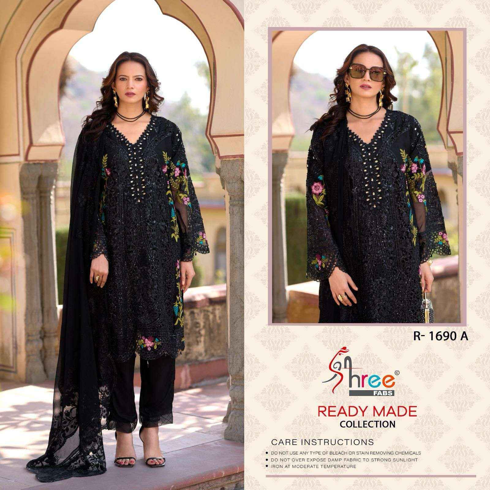 Shree Fabs R 1690 Colors Readymade Designer Pakistani Dress _ Wholesale Factory Rate ( 4 Pcs Catalog )