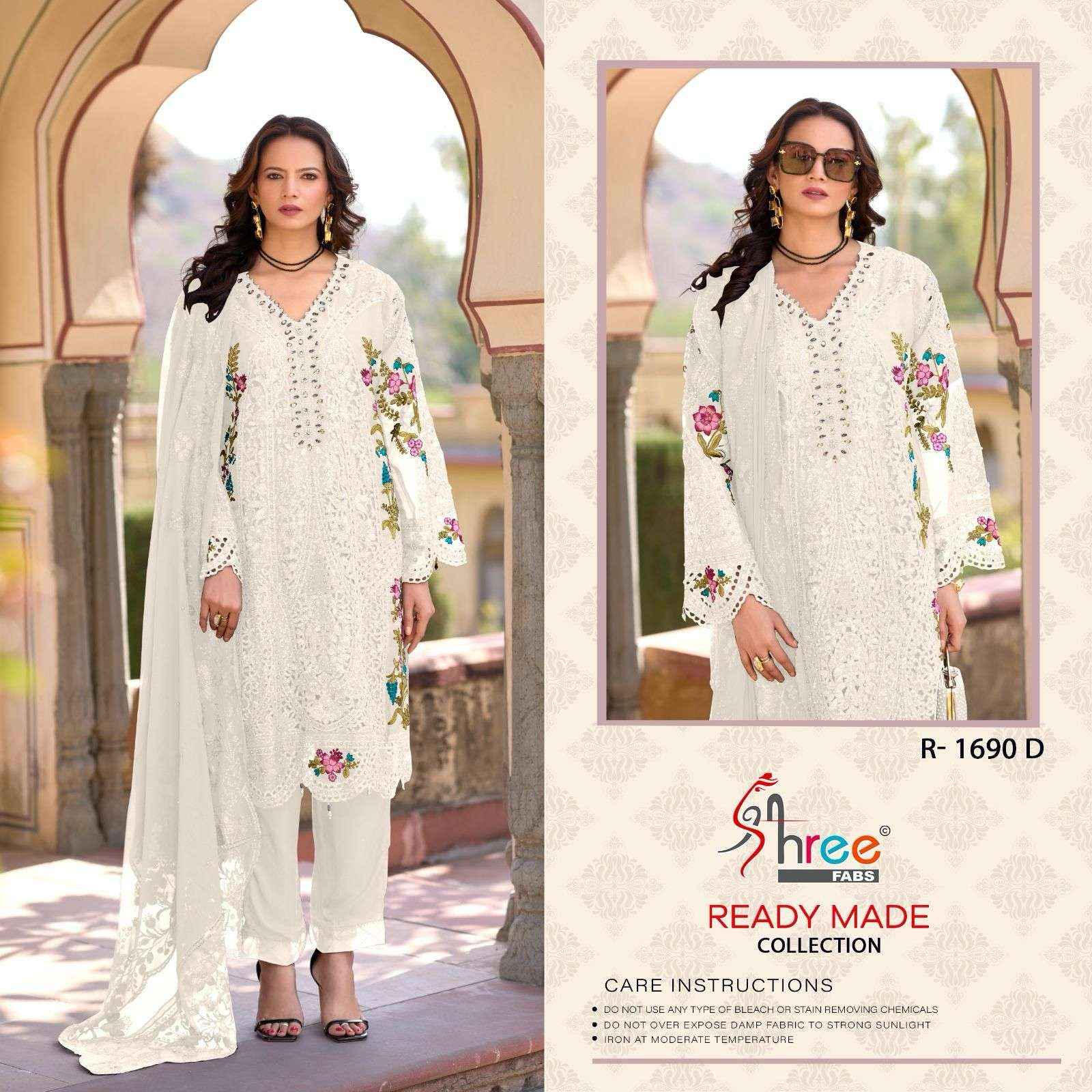 Shree Fabs R 1690 Colors Readymade Designer Pakistani Dress _ Wholesale Factory Rate ( 4 Pcs Catalog )