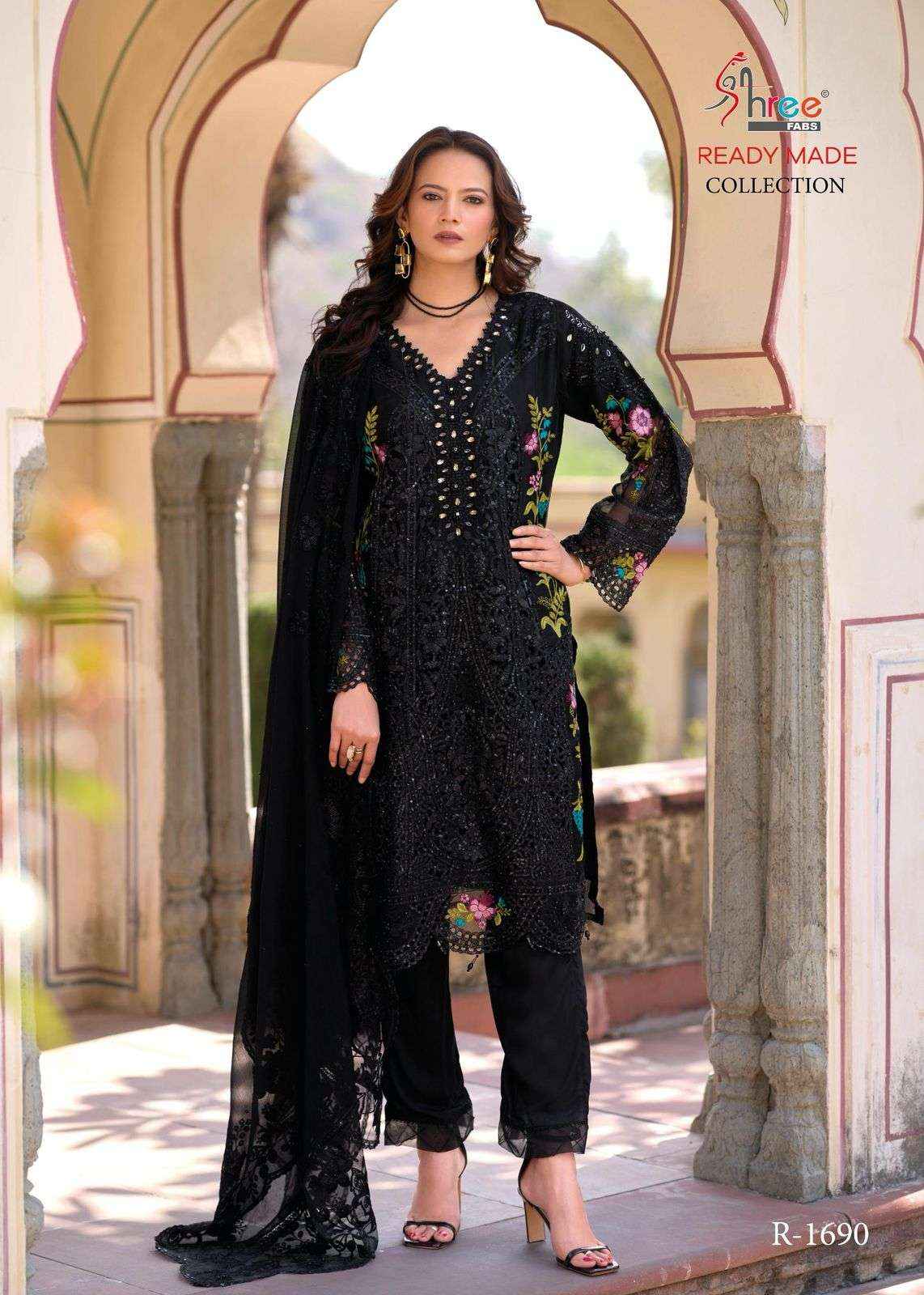 Shree Fabs R 1690 Colors Readymade Designer Pakistani Dress _ Wholesale Factory Rate ( 4 Pcs Catalog )