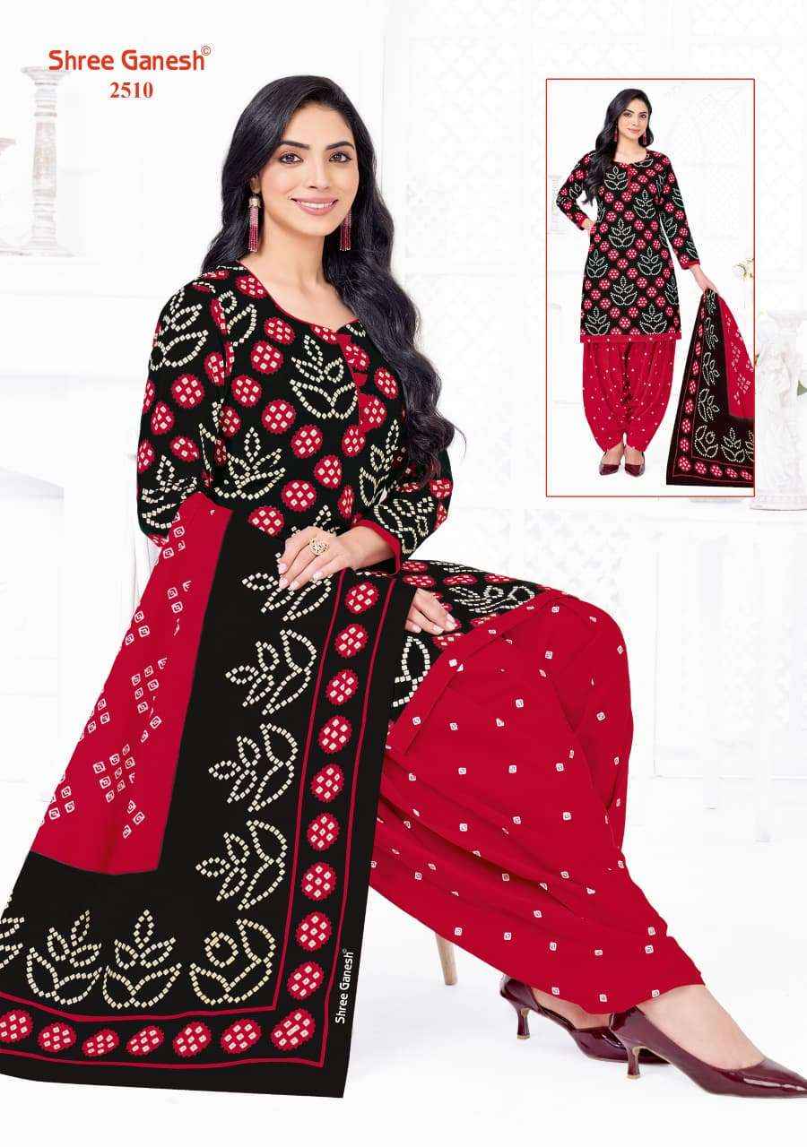 Shree Ganesh Bandhani Vol 5 Heavy Cotton Bandhani Dress Material Wholesale Price ( 15 Pcs Catalog )