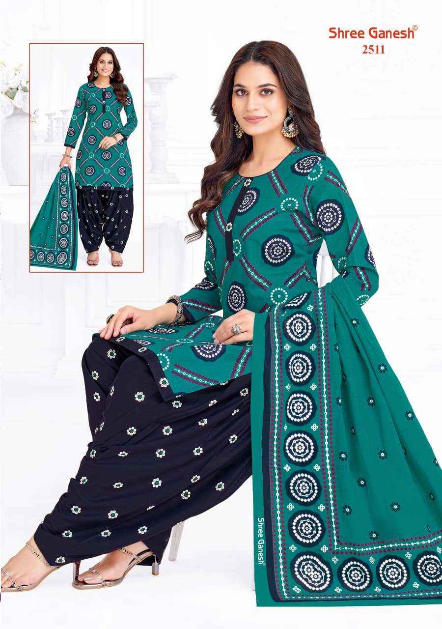 Shree Ganesh Bandhani Vol 5 Heavy Cotton Bandhani Dress Material Wholesale Price ( 15 Pcs Catalog )