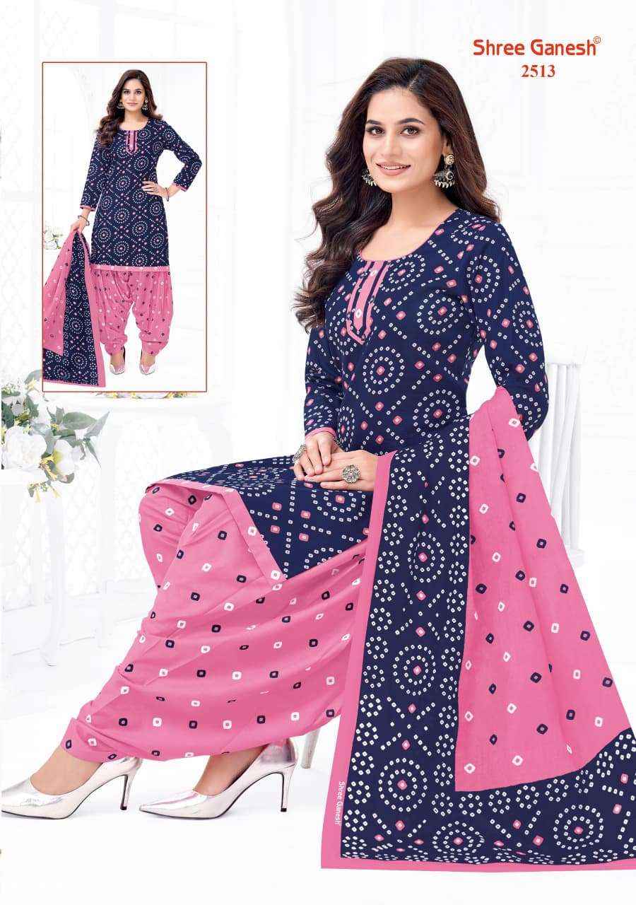 Shree Ganesh Bandhani Vol 5 Heavy Cotton Bandhani Dress Material Wholesale Price ( 15 Pcs Catalog )