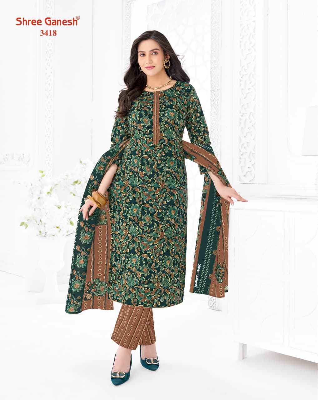 Shree Ganesh Samaiyra Vol 24 Cotton Dress Material _ Wholesale Factory Rate ( 20 Pcs Catalog )