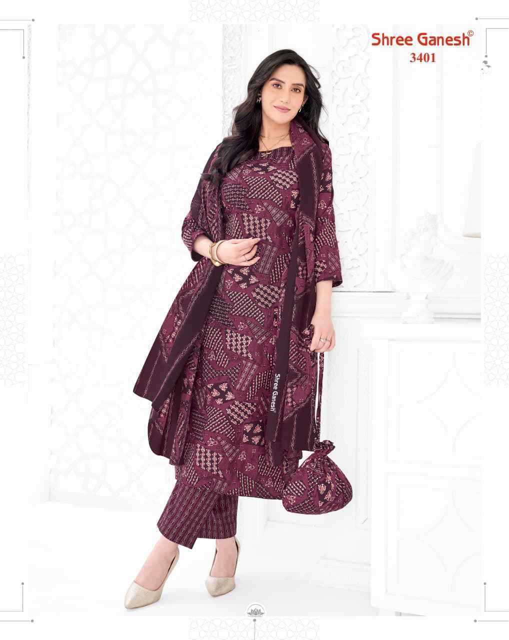 Shree Ganesh Samaiyra Vol 24 Cotton Dress Material _ Wholesale Factory Rate ( 20 Pcs Catalog )