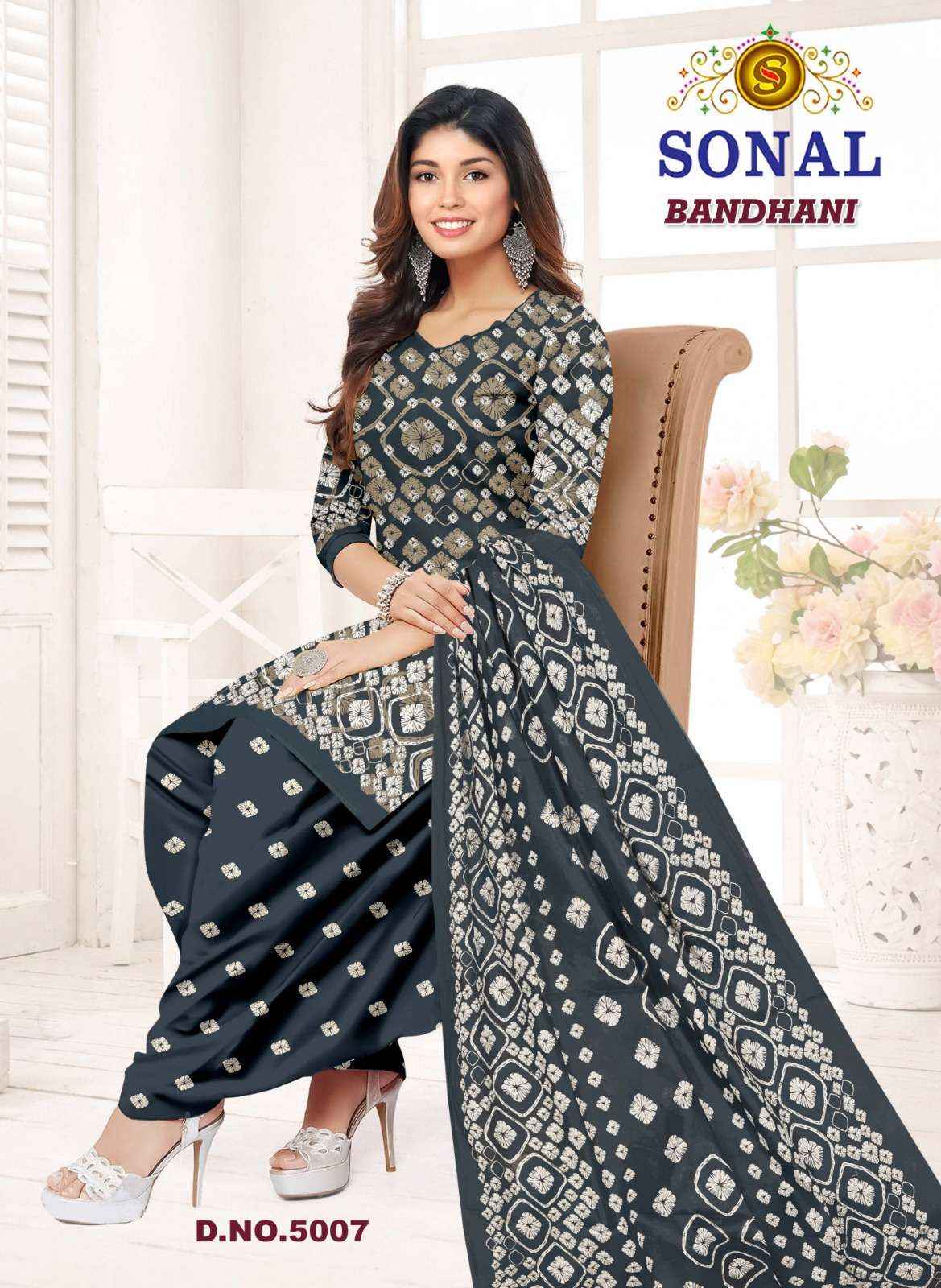 Sonal Textile Bandhani Vol 5 Bandhani Print Cotton Dress Material _ Wholesale Factory Rate ( 10 Pcs Catalog )