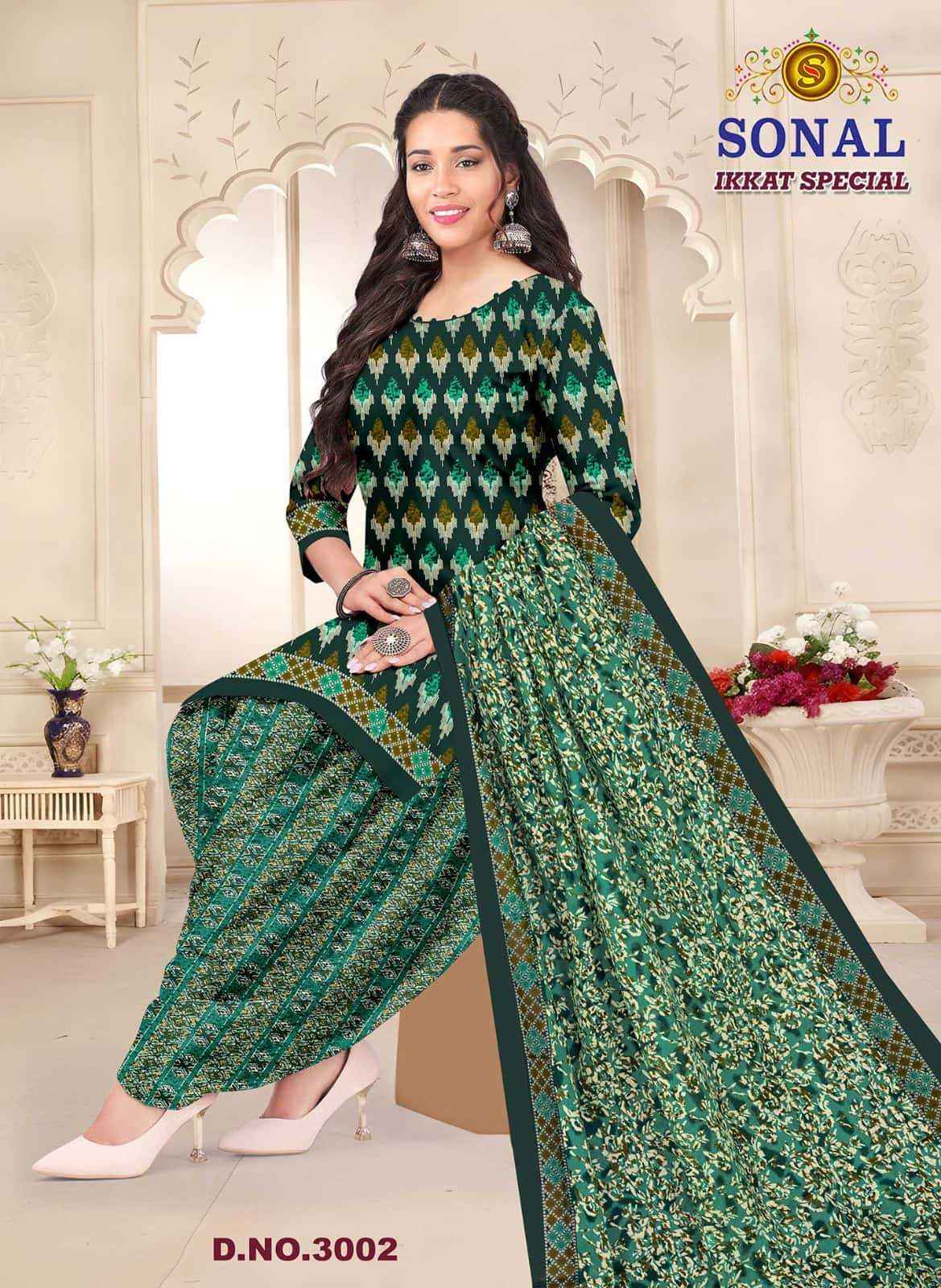 Sonal Textile Ikkat Special Vol 3 Pure Cotton Printed Dress _ Wholesale Factory ( 10 Pcs Catalog )