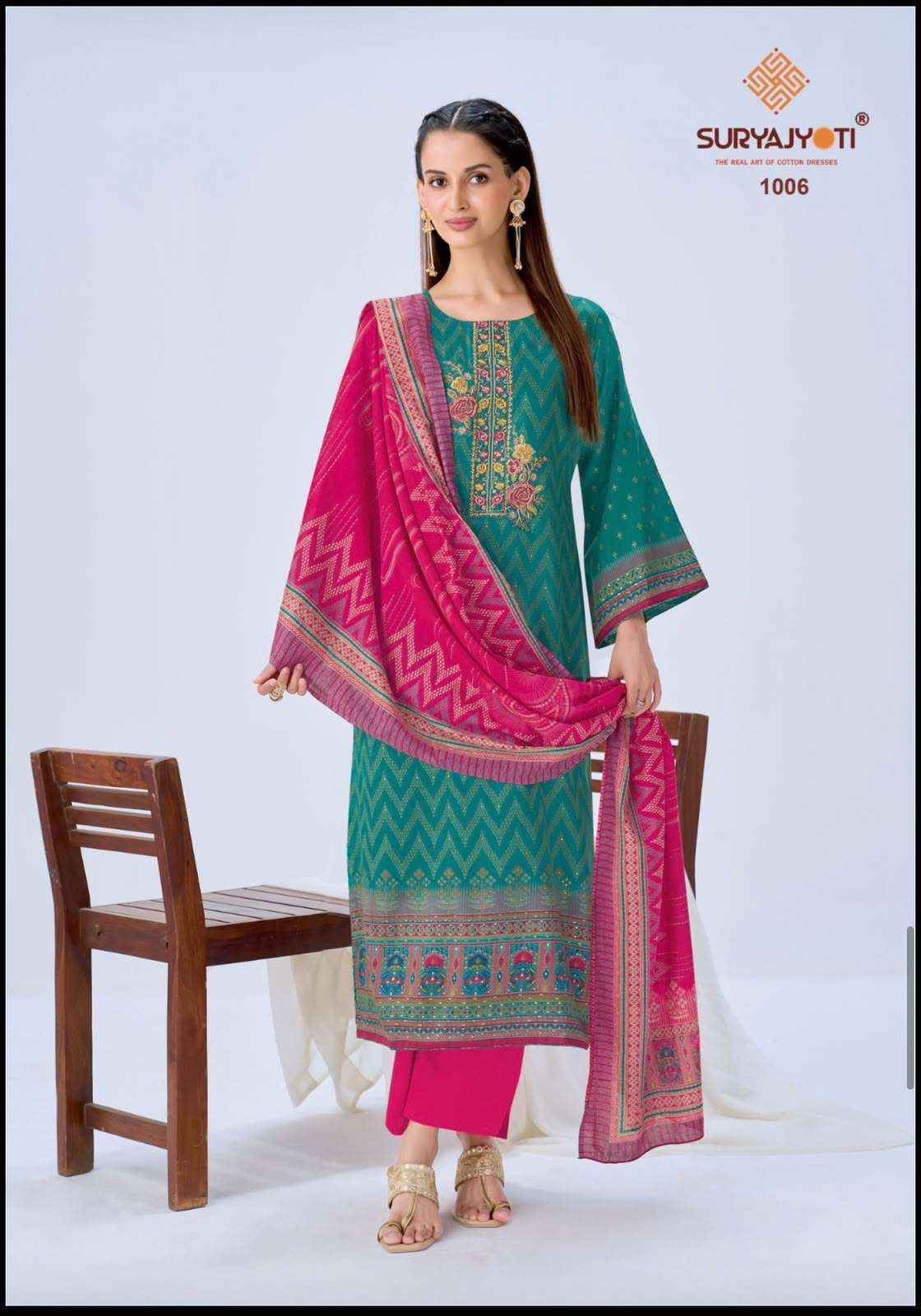 Suryajyoti Karuna Vol 1 Pure Jam Satin Dress Material _ Wholesale Factory Rate ( 6 Pcs Catalog )