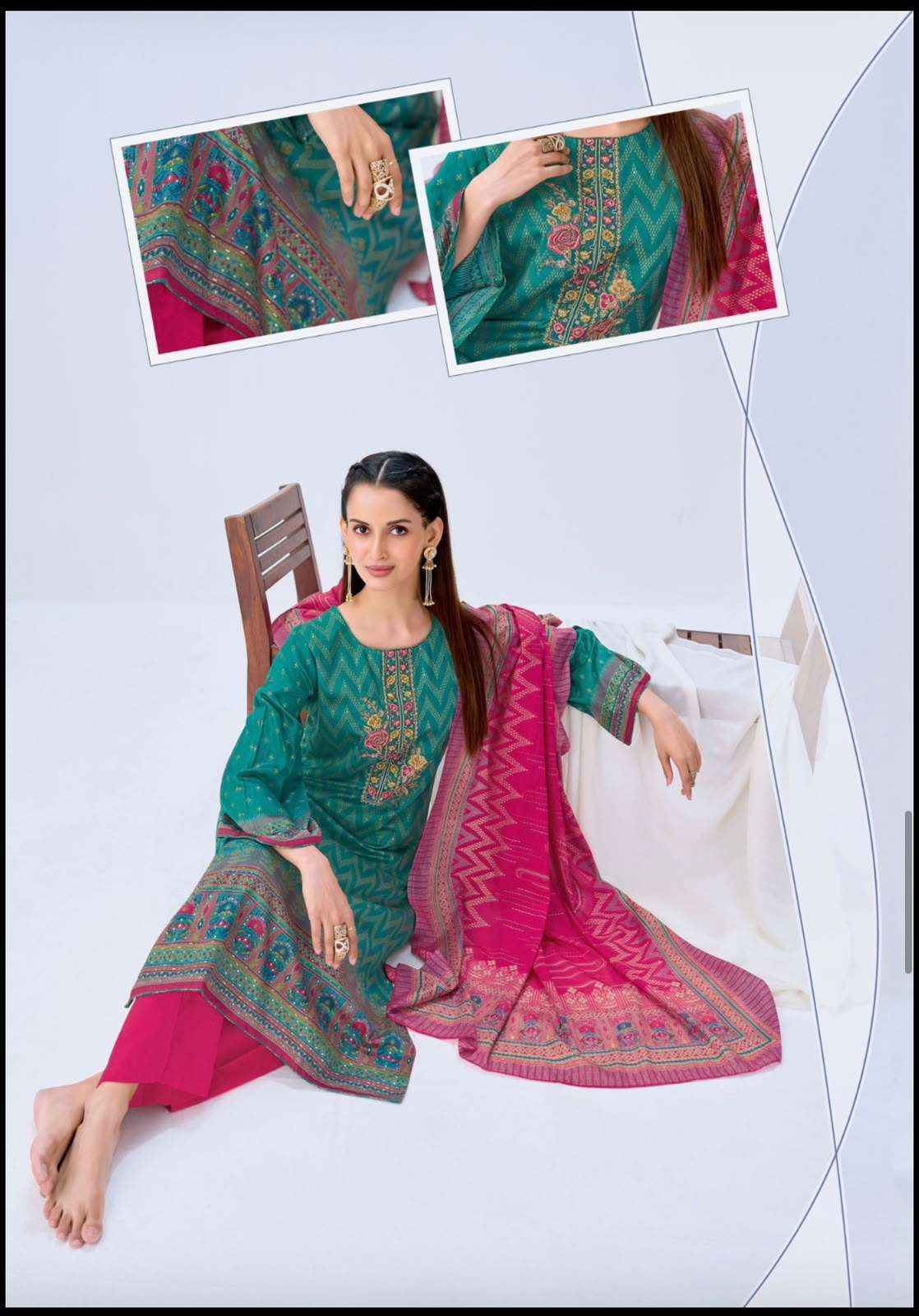 Suryajyoti Karuna Vol 1 Pure Jam Satin Dress Material _ Wholesale Factory Rate ( 6 Pcs Catalog )