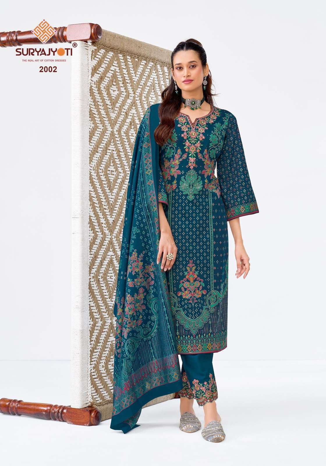 Suryajyoti Kavira Vol 2 Heavy Jam Satin Dress Material _ Wholesale Factory Rate ( 6 Pcs Catalog )