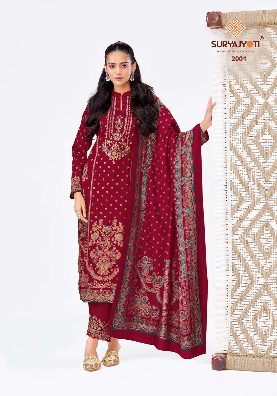 Suryajyoti Kavira Vol 2 Heavy Jam Satin Dress Material _ Wholesale Factory Rate ( 6 Pcs Catalog )