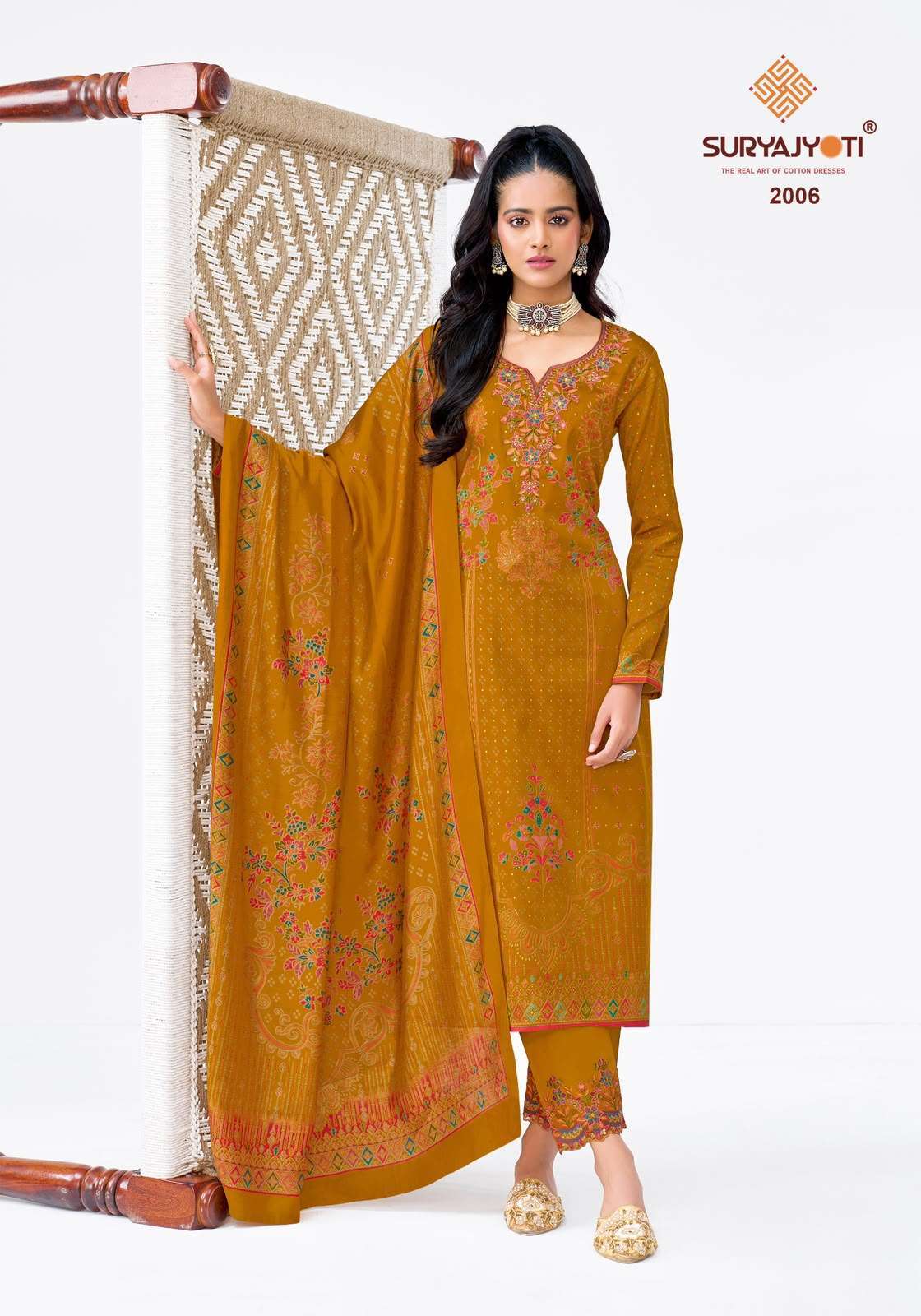 Suryajyoti Kavira Vol 2 Heavy Jam Satin Dress Material _ Wholesale Factory Rate ( 6 Pcs Catalog )
