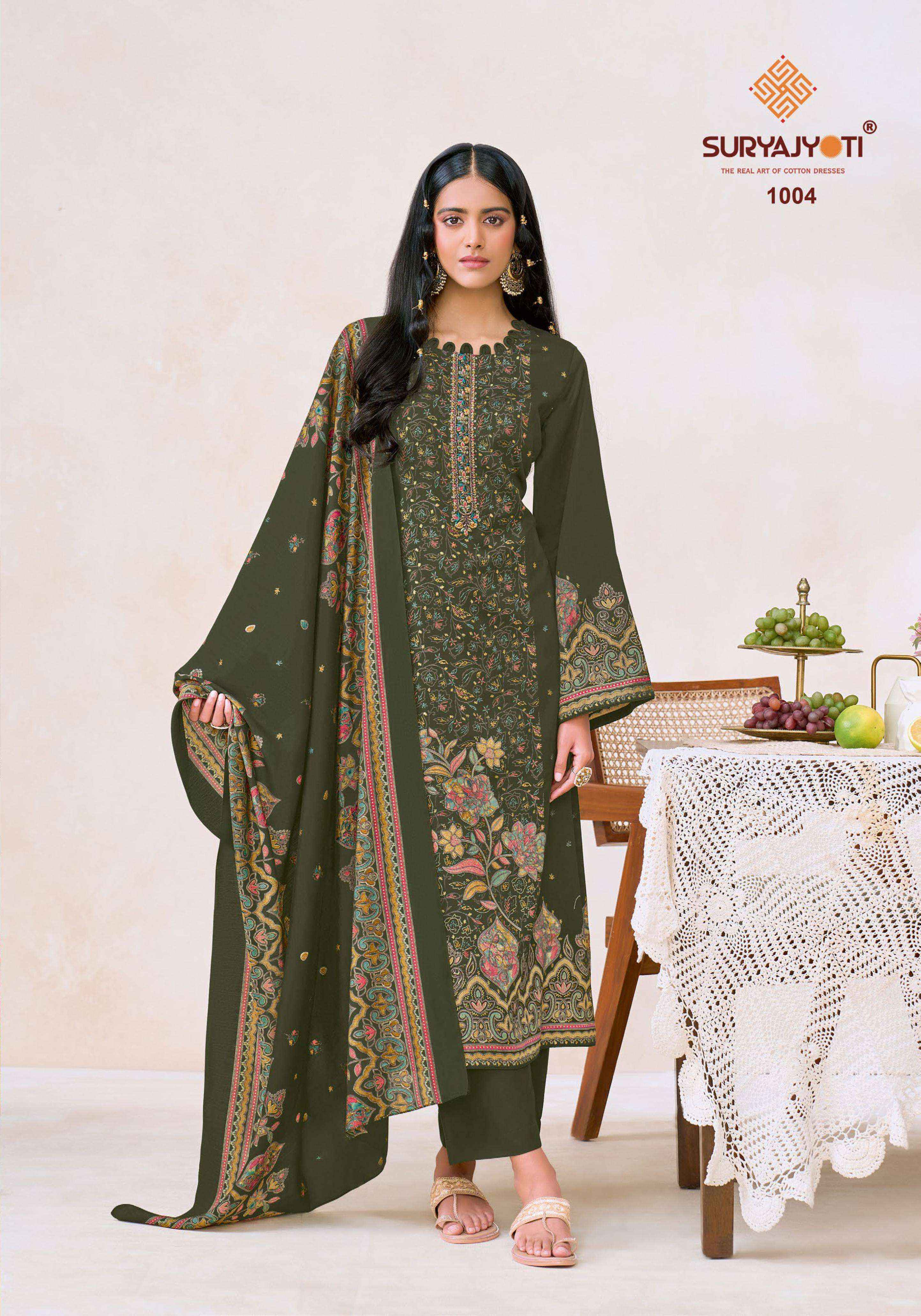 Suryajyoti Keshri Vol 1 Jam Satin Dress Material | Surat Textile Market ( 6 pcs Catalogue )