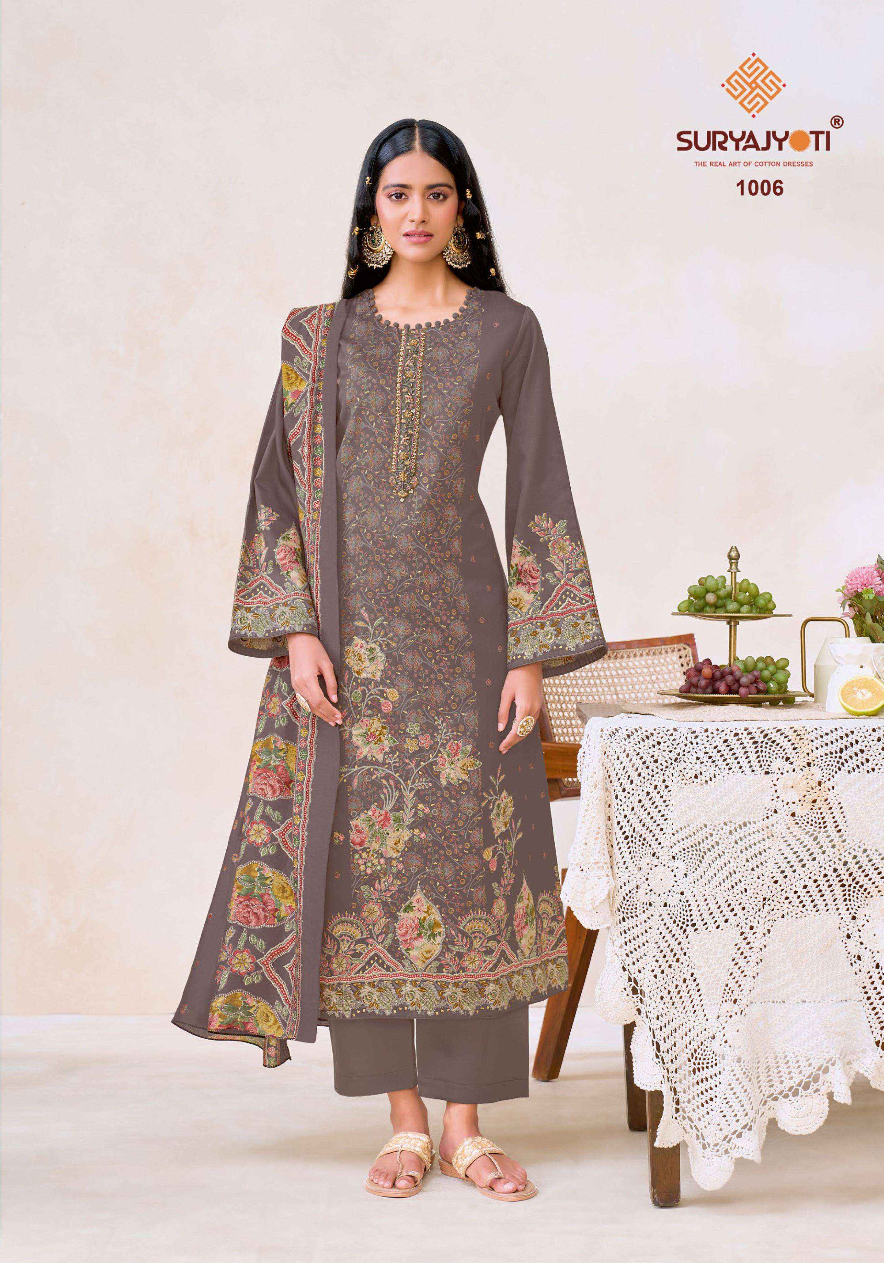 Suryajyoti Keshri Vol 1 Jam Satin Dress Material | Surat Textile Market ( 6 pcs Catalogue )